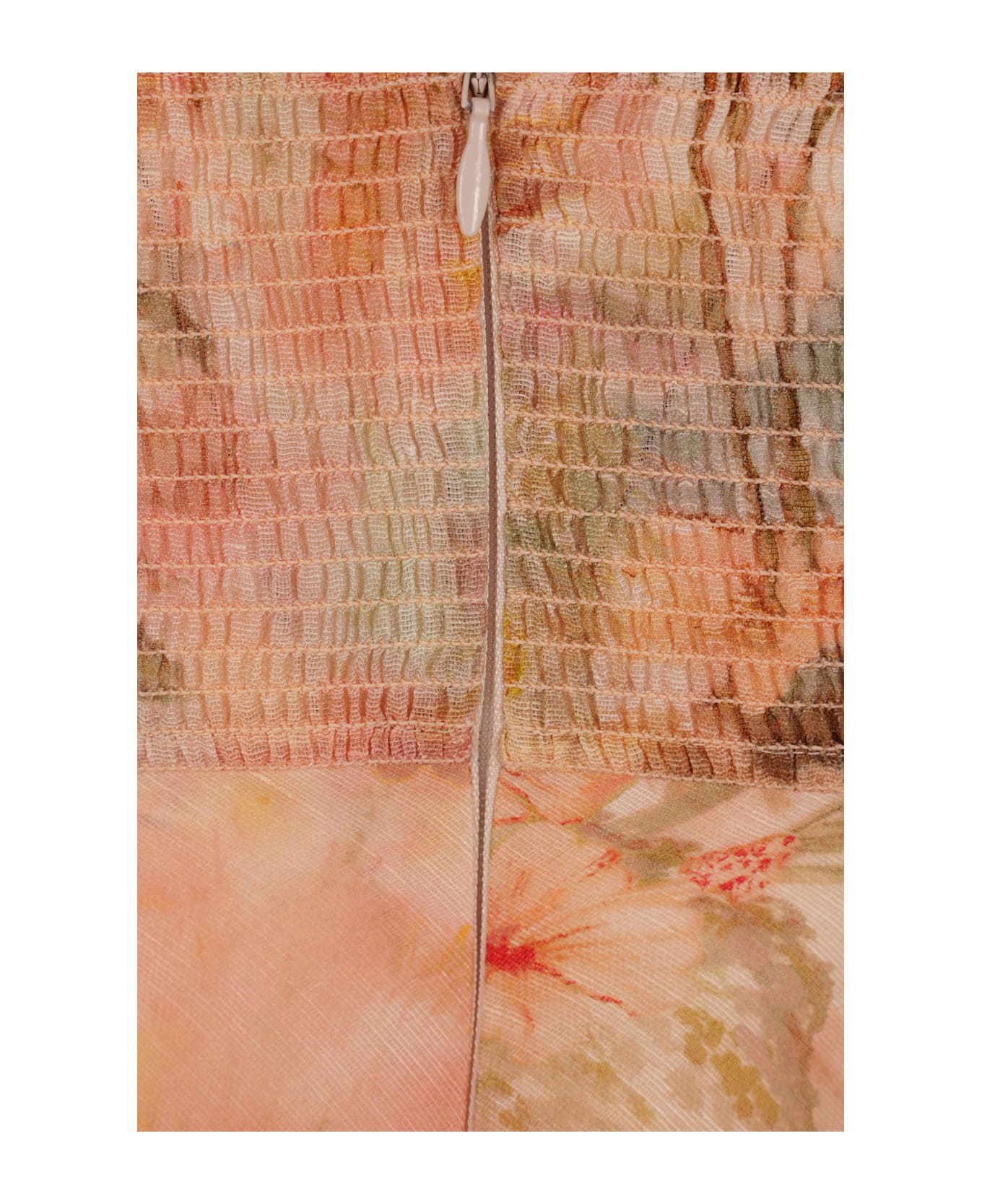 Zimmermann Illuminate Slip Dress In Linen And Silk - NEUTRALS