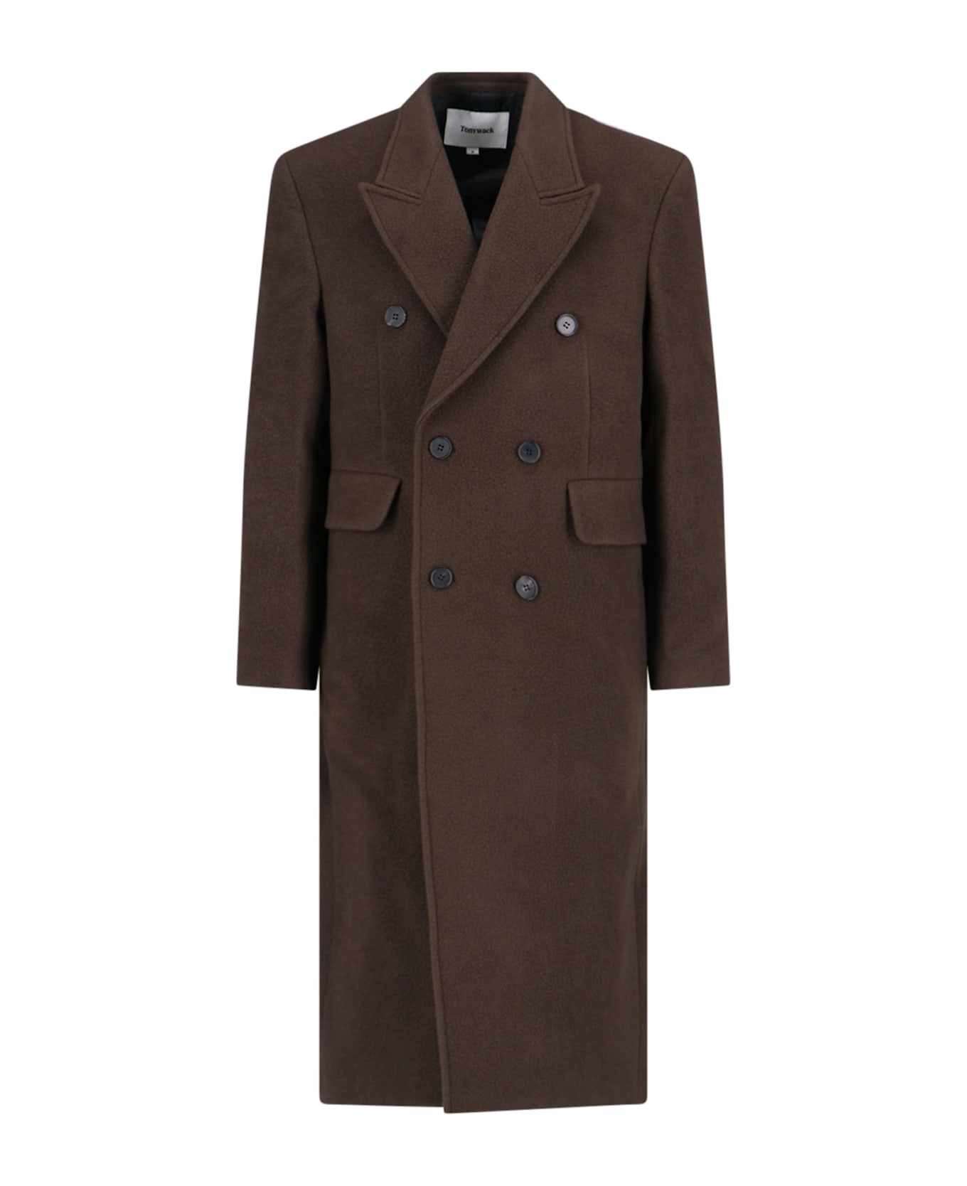 Tonywack Double-breasted Coat - Brown