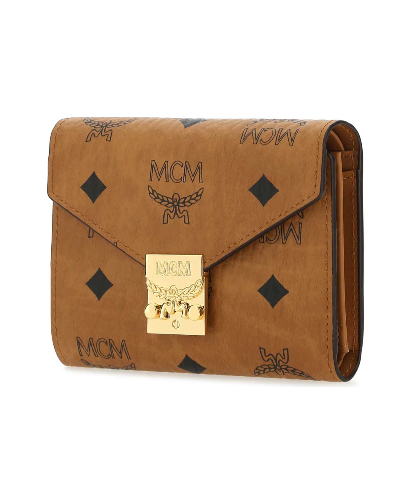 MCM Printed Canvas Tracy Wallet - CO