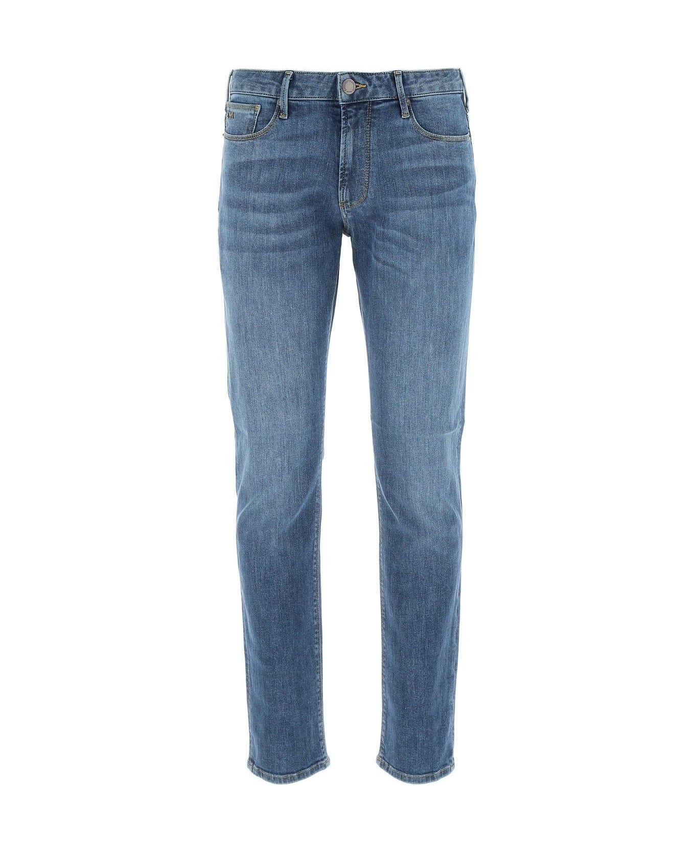Emporio Armani Stretch Denim Jeans - Clear Blue