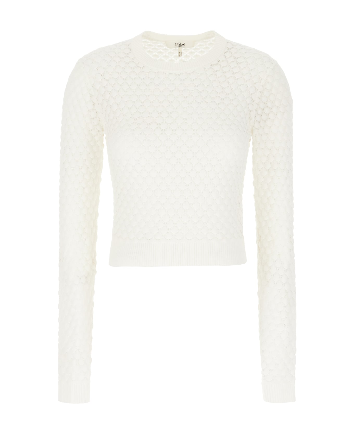 Chloé Ivory Cotton Sweater - ICONIC MILK