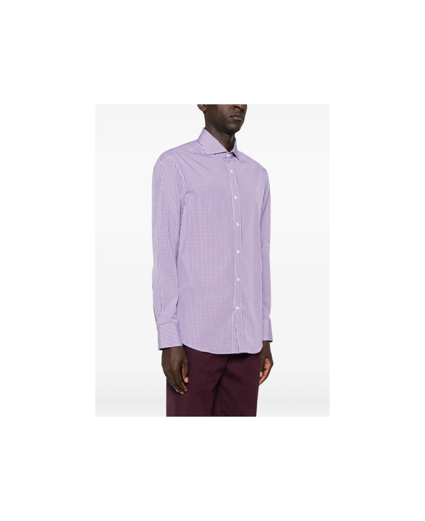 Brunello Cucinelli Shirt - PURPLE/WHITE