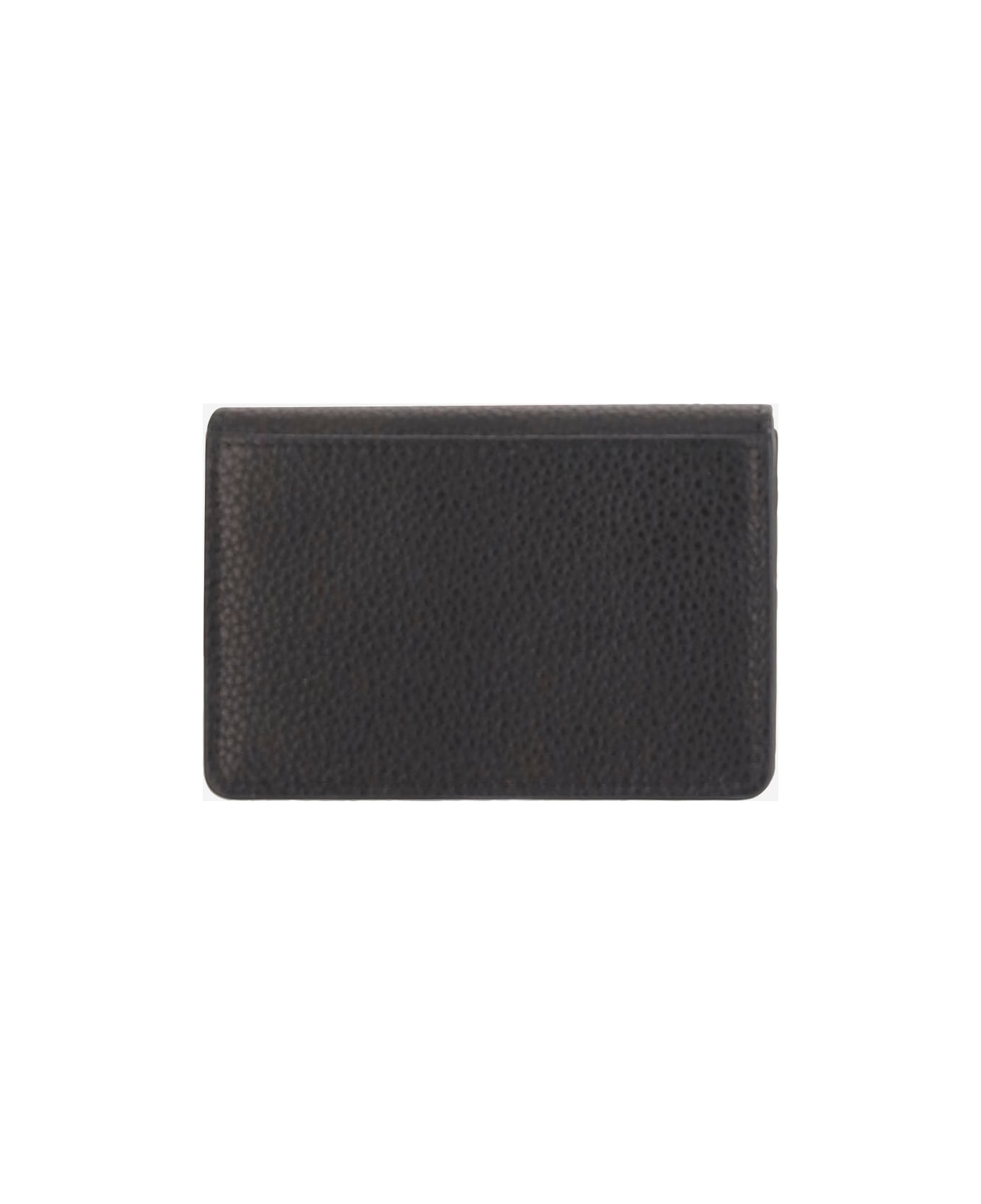Ferragamo Gancini Leather Wallet - Black