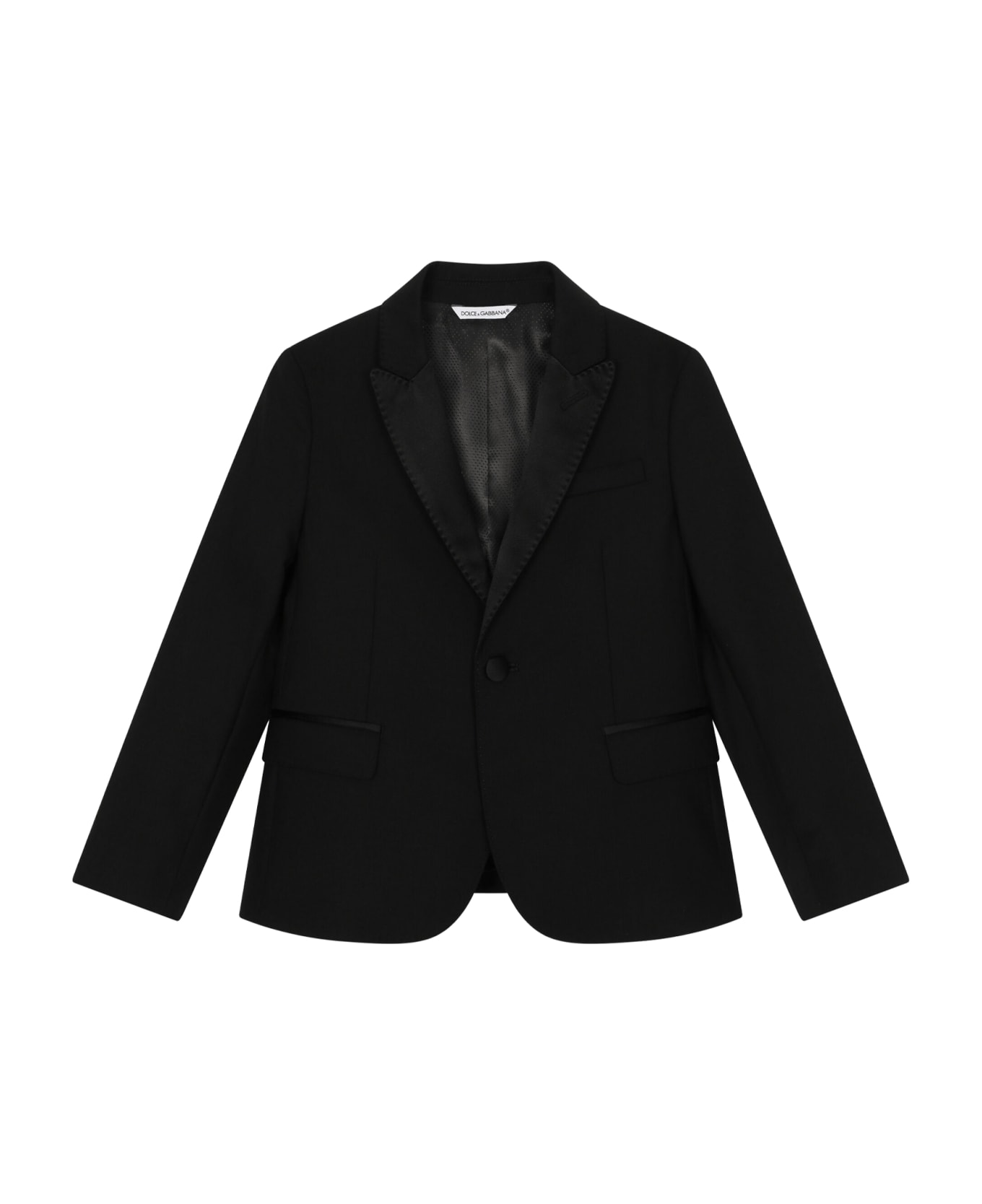 Dolce & Gabbana Single-breasted Tuxedo Suit In Stretch Wool Canvas - Back