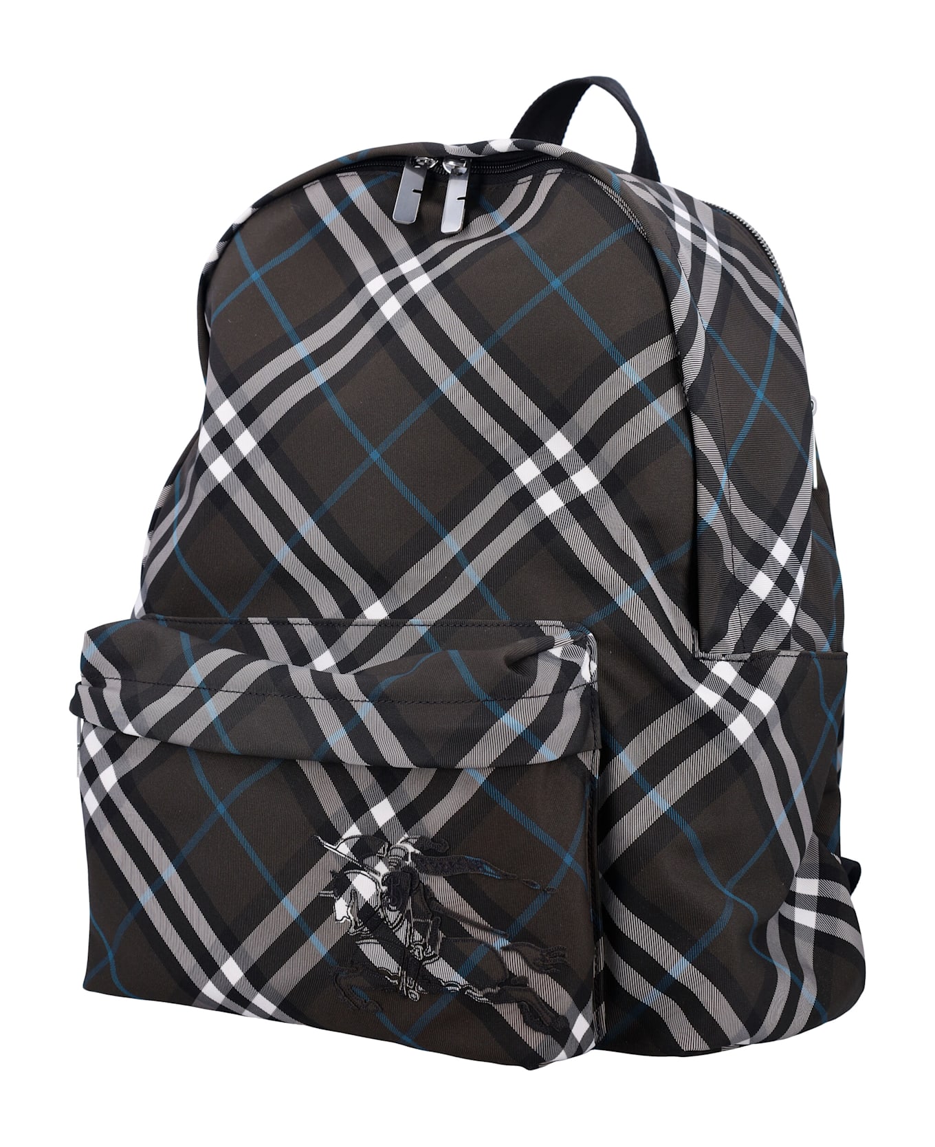 Burberry Embroidered Fabric Check Backpack - SNUG