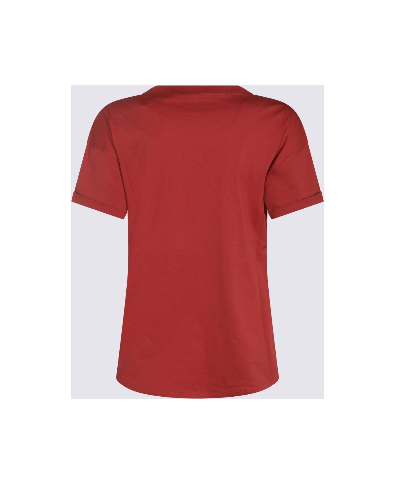 Brunello Cucinelli Red Cotton T-shirt - Red