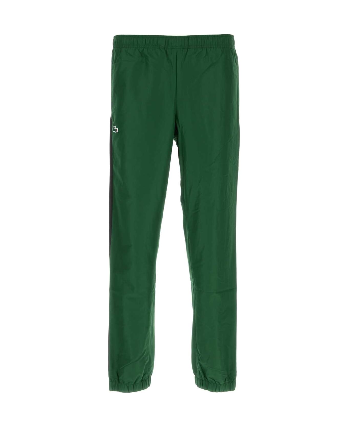 Lacoste Dark Green Polyester Joggers - IS1
