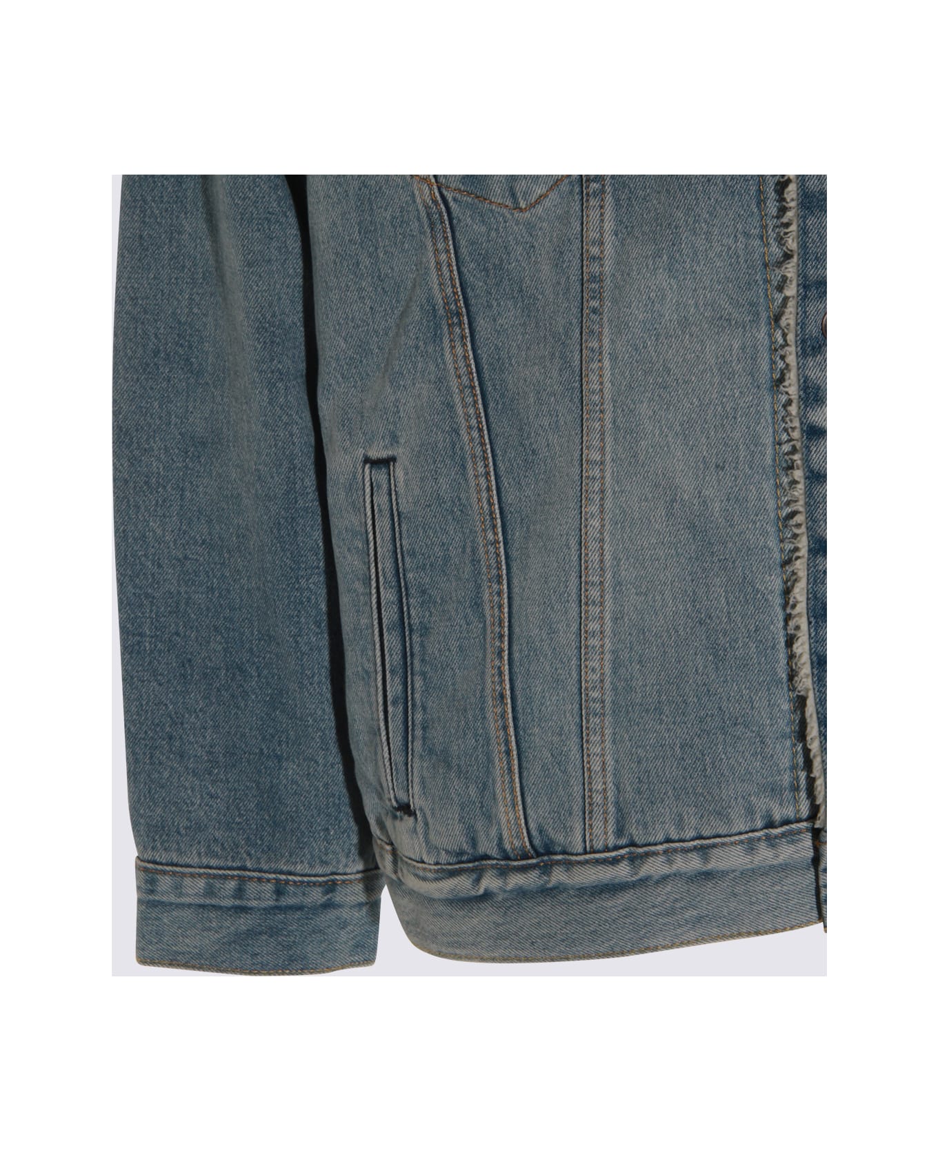 Levi
s Blue Cotton Denim Jacket - Kentucky Blue Sherpa
