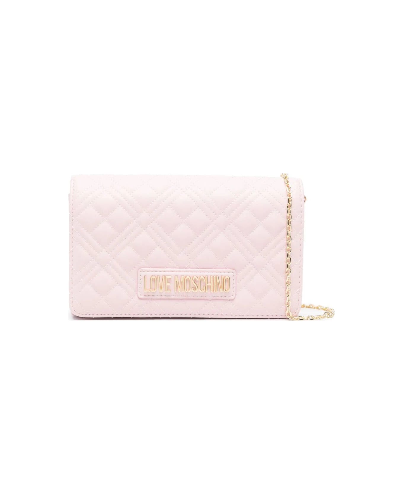 Love moschino quilted on sale crossbody