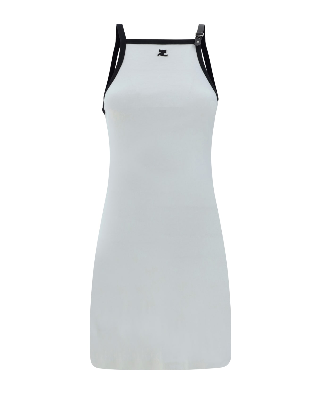 Courrèges Mini Dress - 0098 HERITAGE WHITE/BLACK 