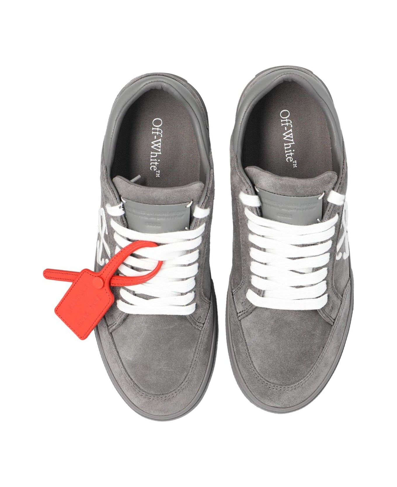 Off-White New Low Vulcanized Lace-up Sneakers - DARK GREY