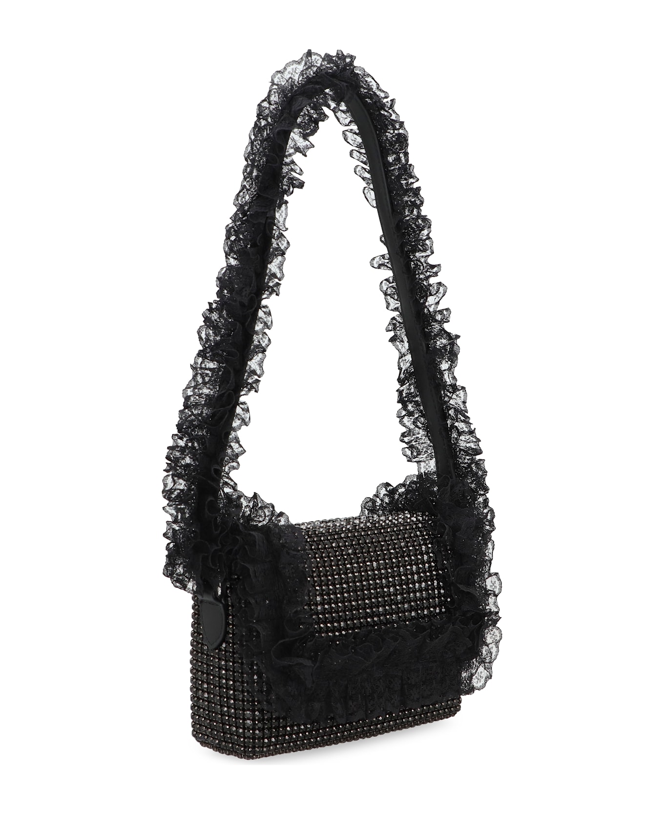 self-portrait X Christopher Kane - Shoulder Bag With Rhinestones - black