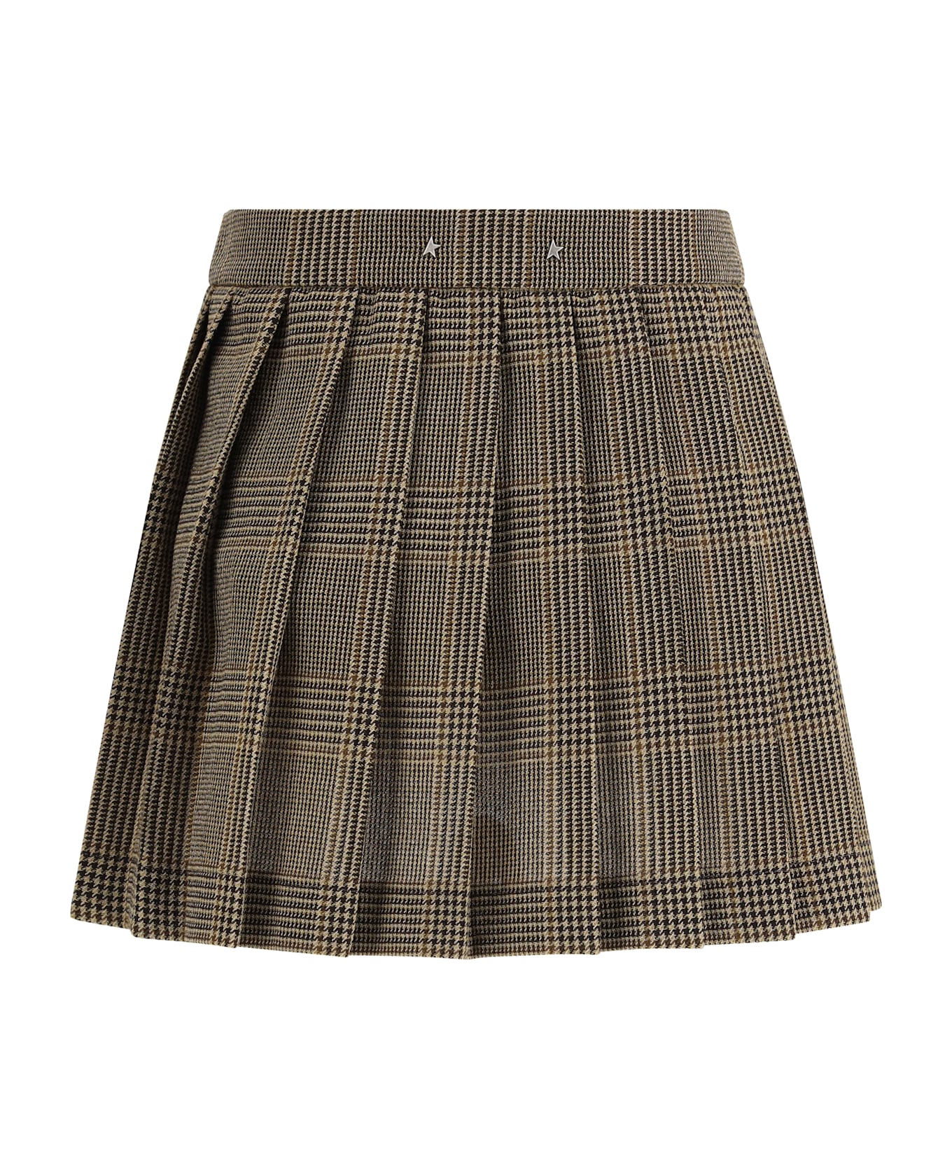 Golden Goose Miniskirt With Prince Of Wales Motif