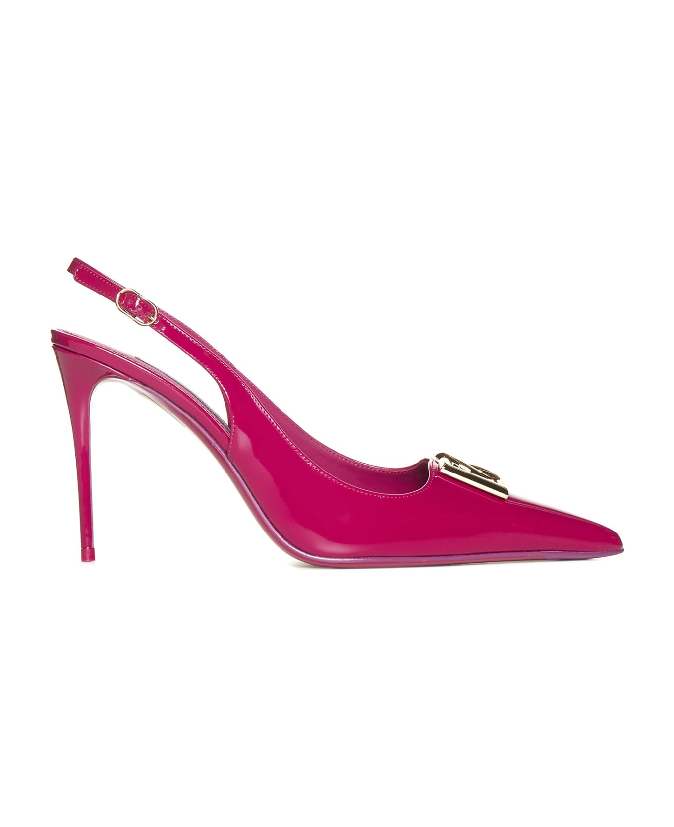 Dolce & Gabbana Leather Slingback Pumps - Pink