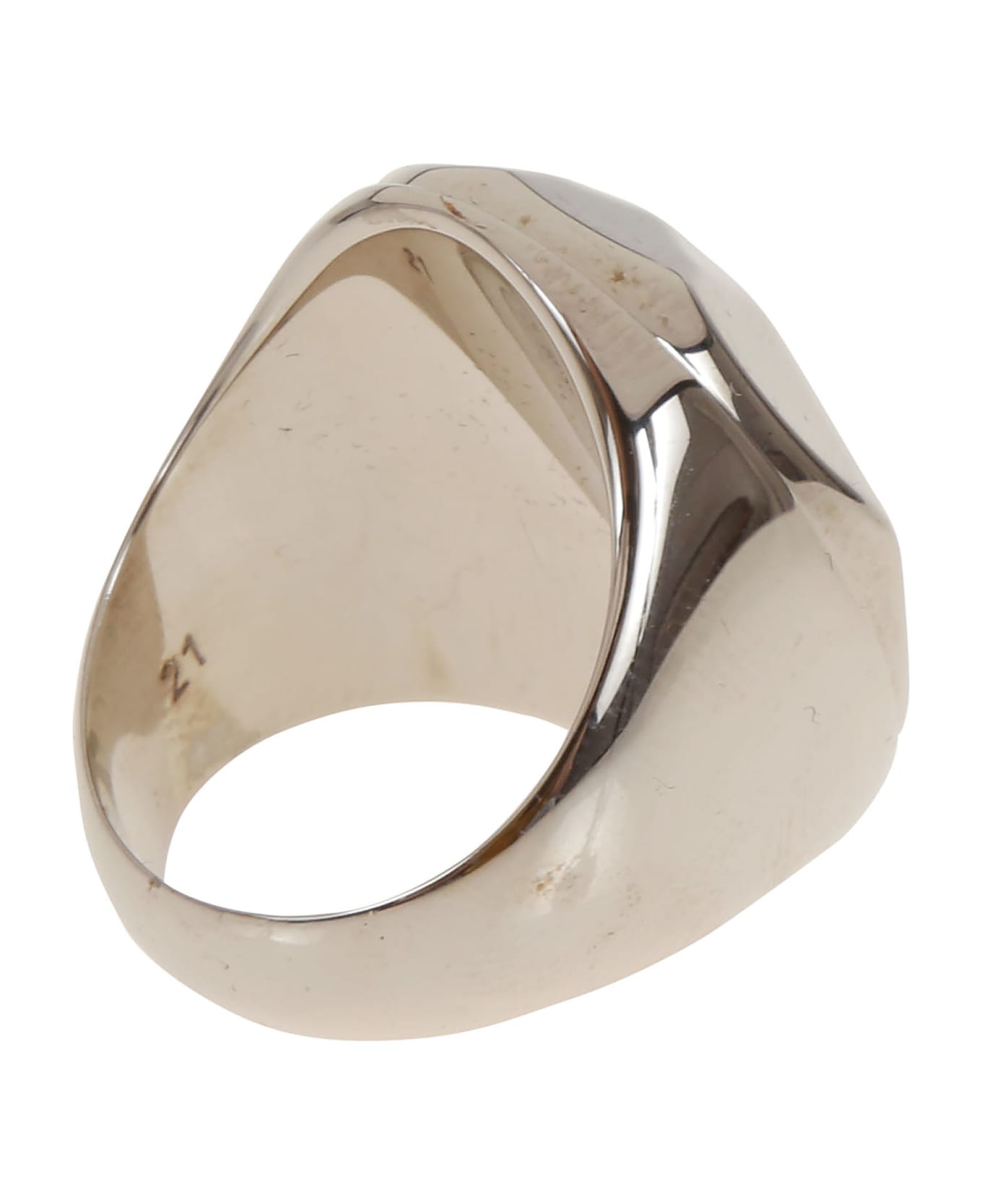 Alexander McQueen Faceted Stone Ring - Sil V B Antil