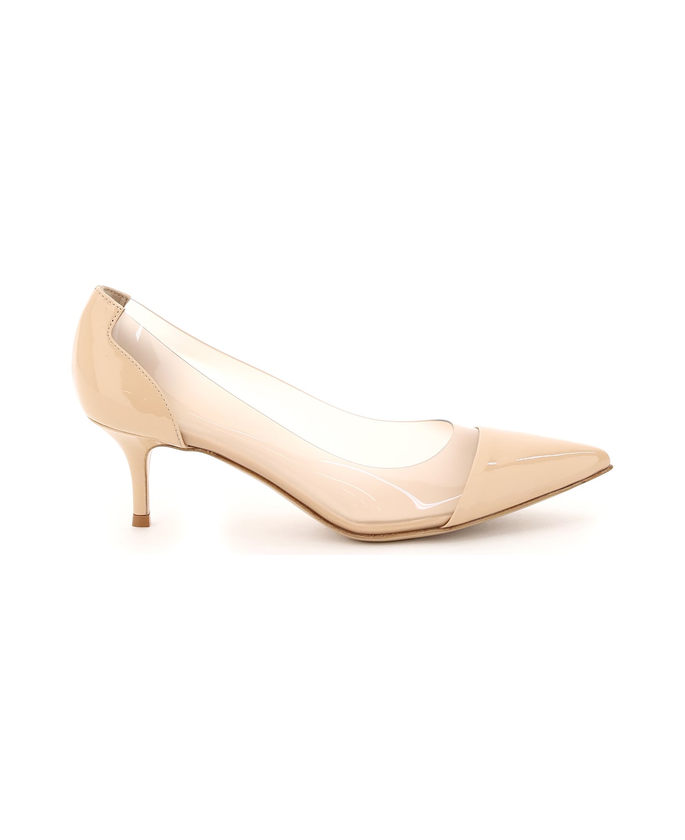 Gianvito Rossi Plexi Pumps 55 - NUDE NUDE (Beige)