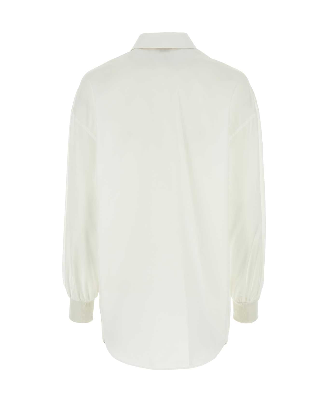 Alexander McQueen White Poplin Shirt - OPTICALWHITE シャツ