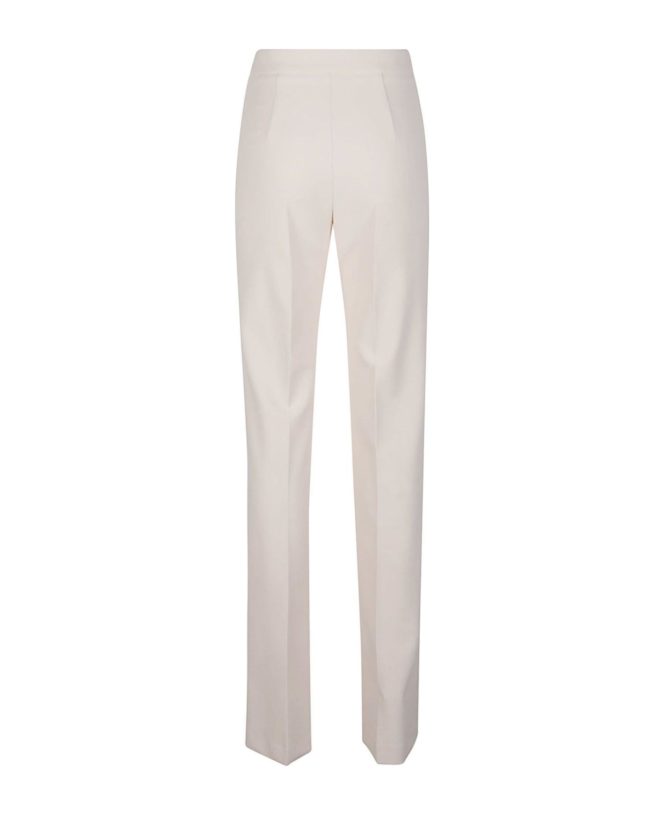 Elisabetta Franchi High-waisted Straight-leg Trousers - White