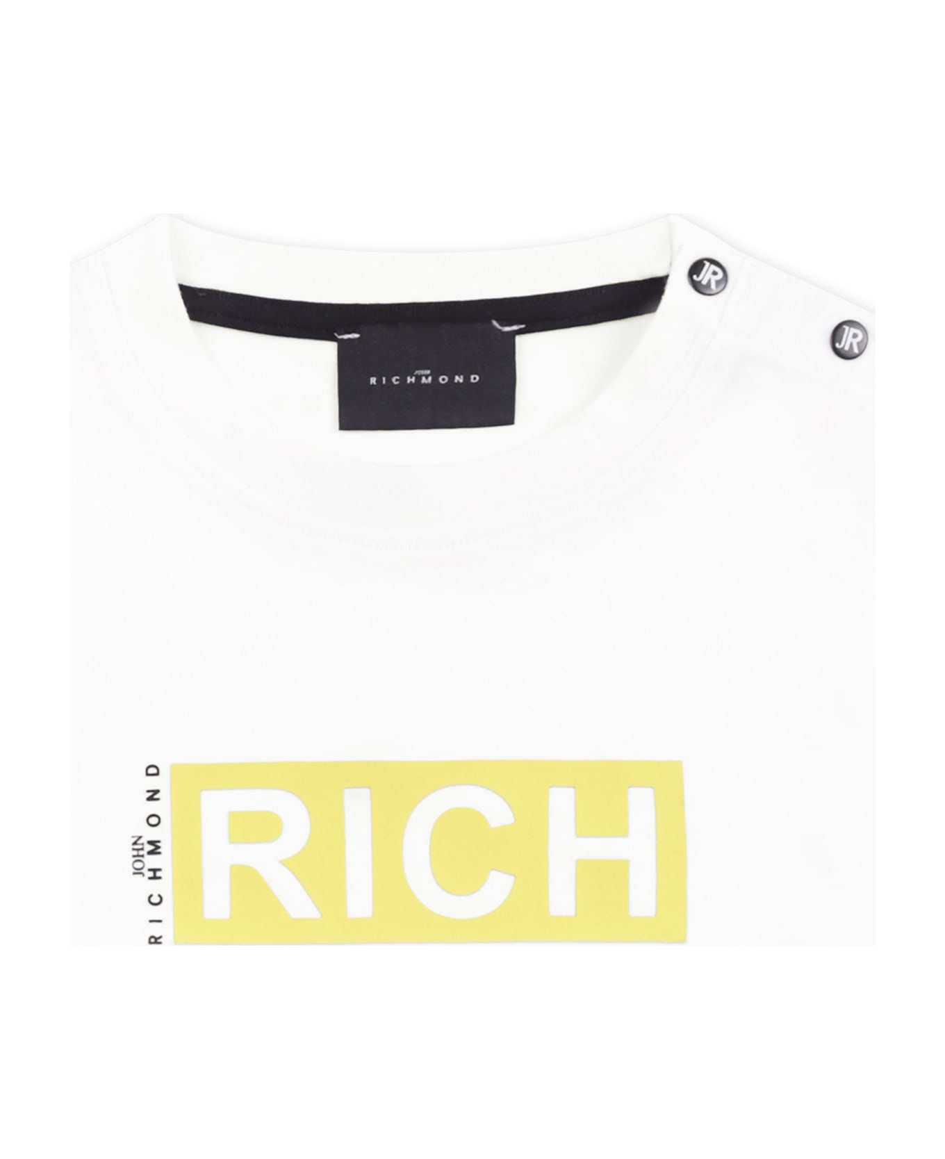 Richmond White T-shirt For Baby Boy With Logo - White