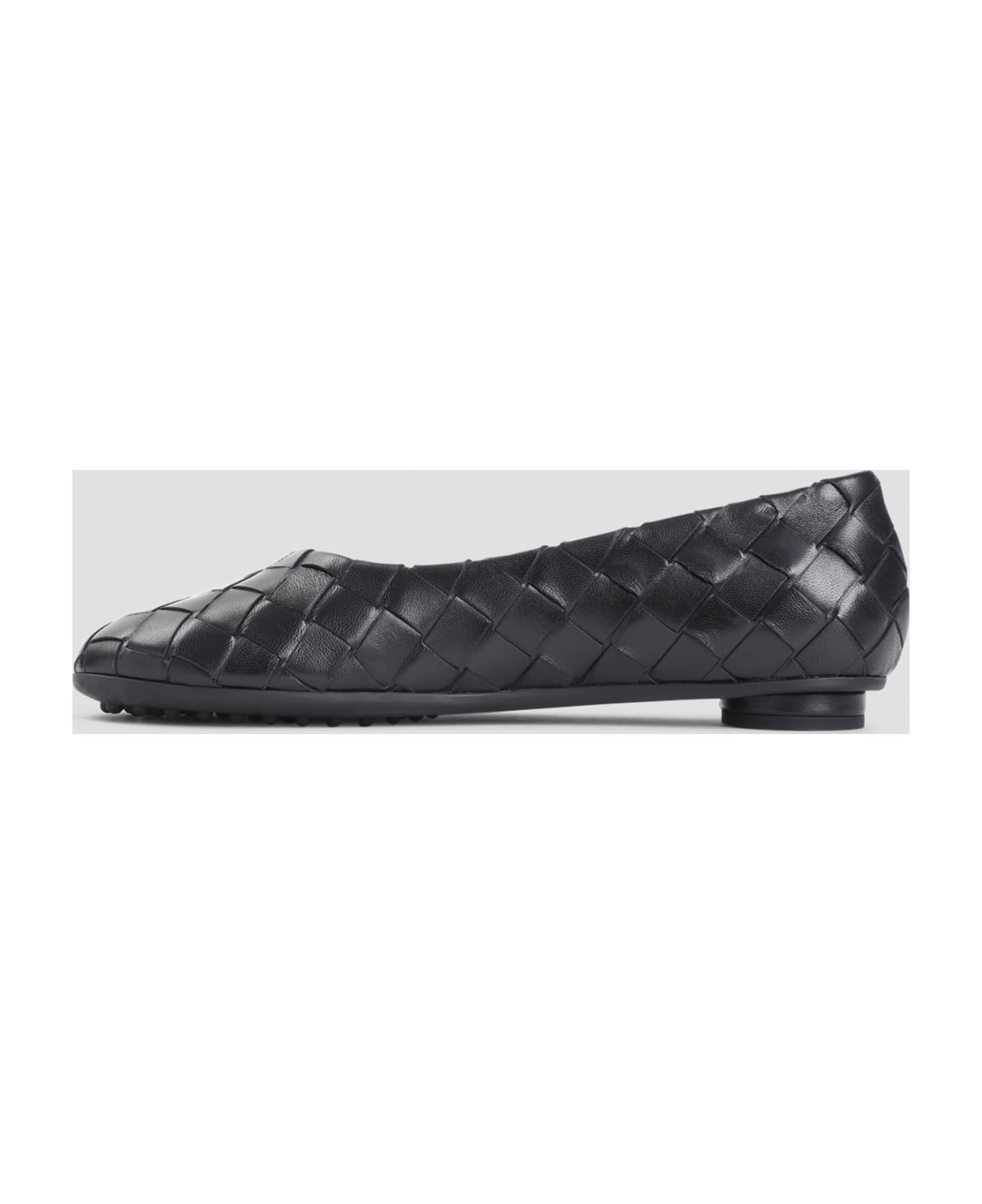 Bottega Veneta Intrecciato Ballerinas - Black