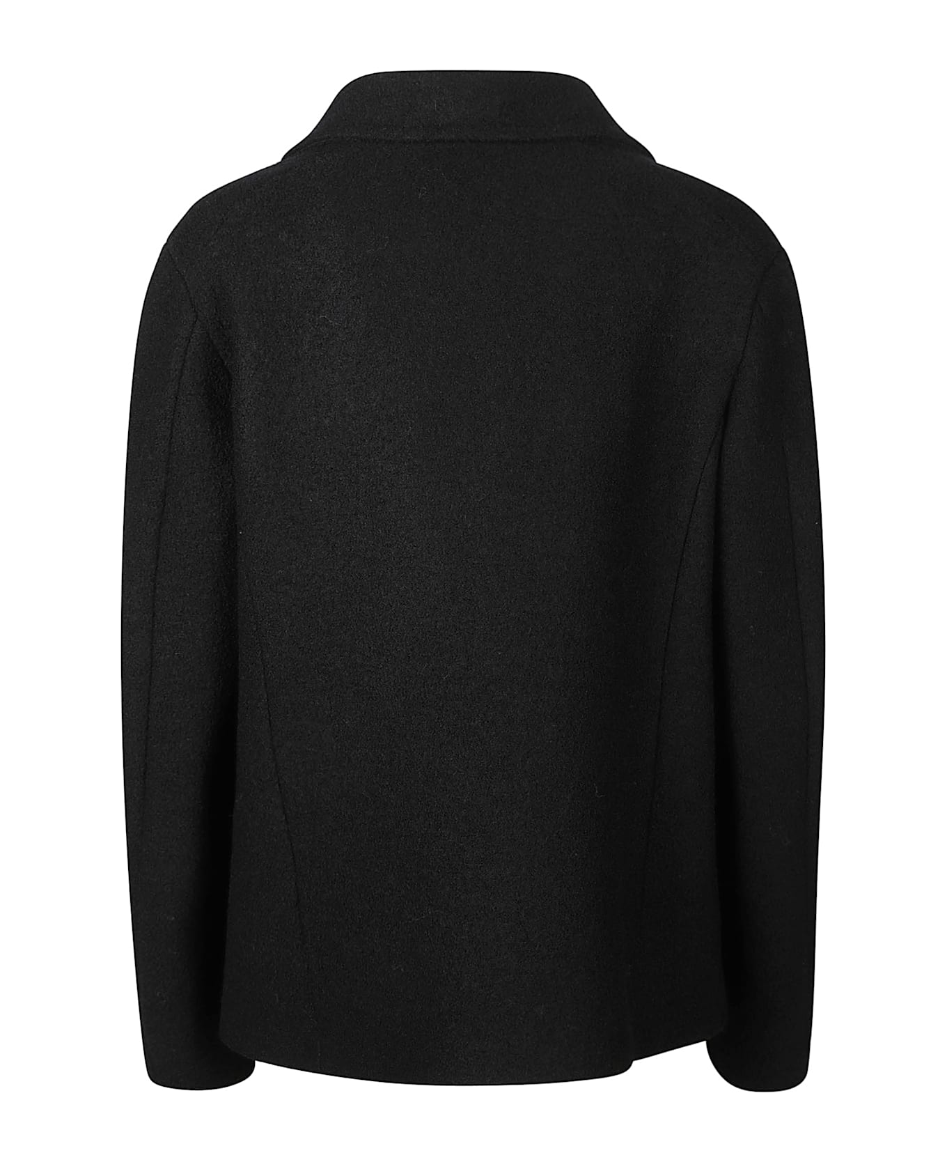 Aspesi Double-buttoned Wrap Jacket - Black