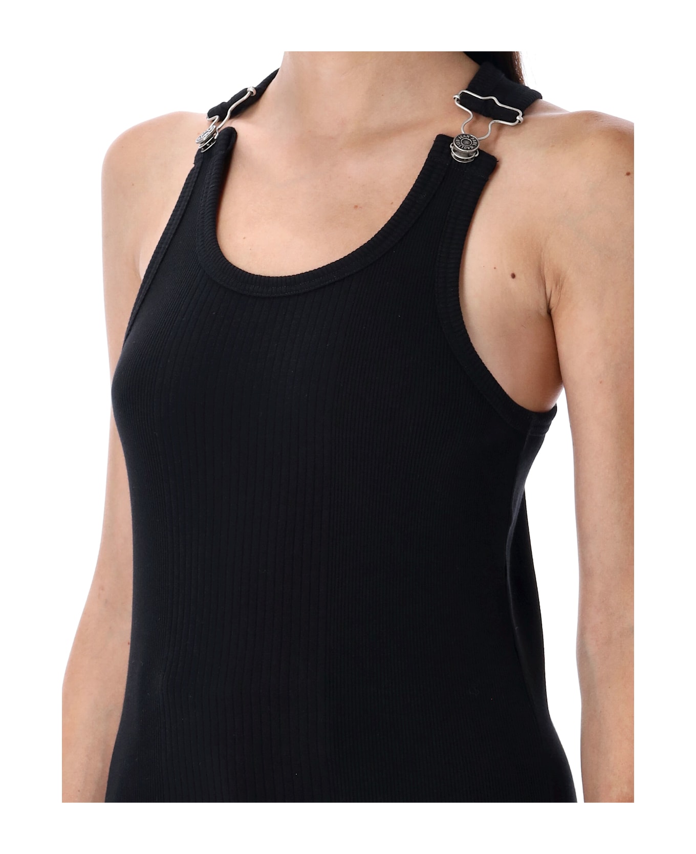 Jean Paul Gaultier Overall Buckle Tank Top - BLACK