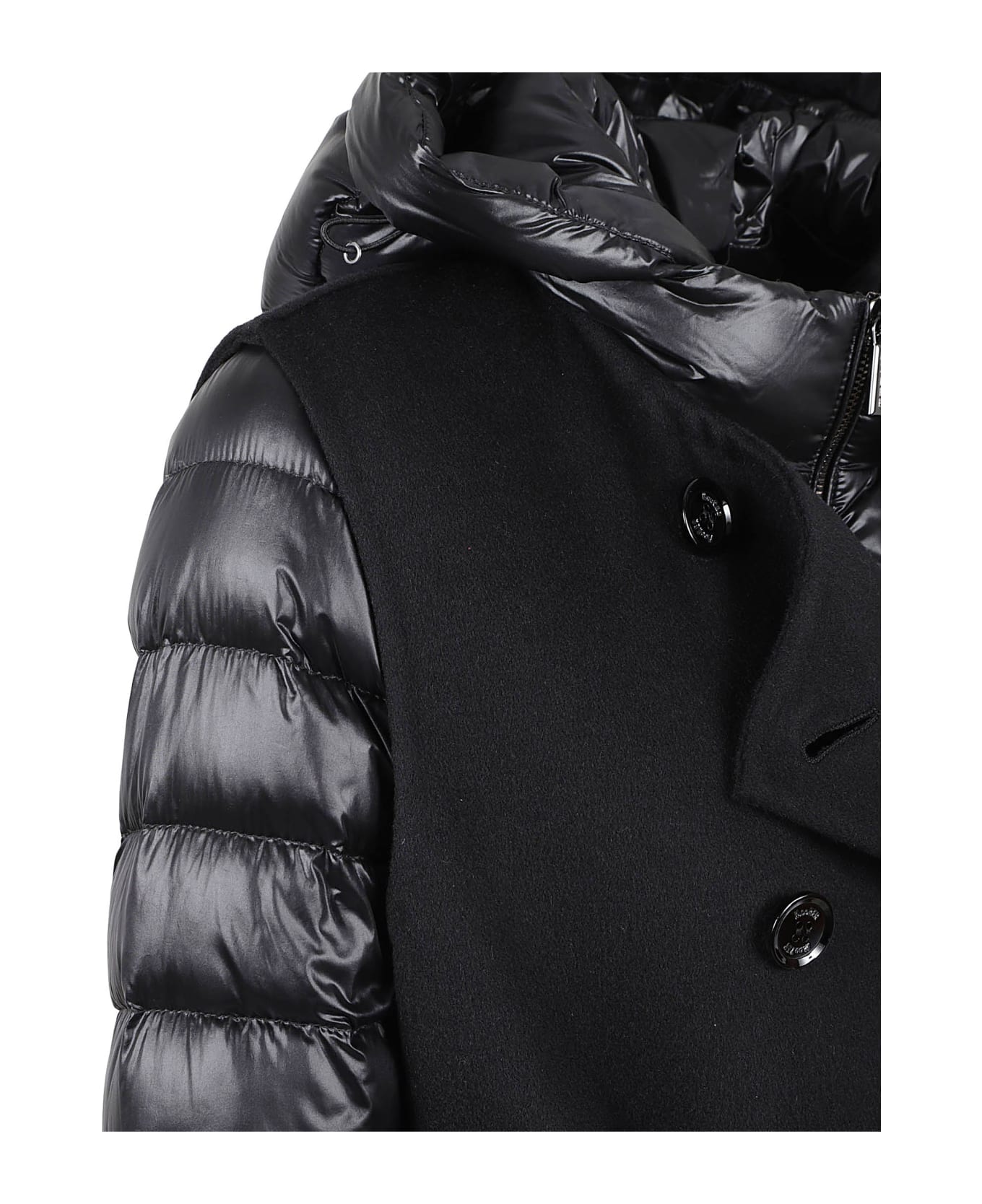 Moorer Coat/ Down Jacket - Black