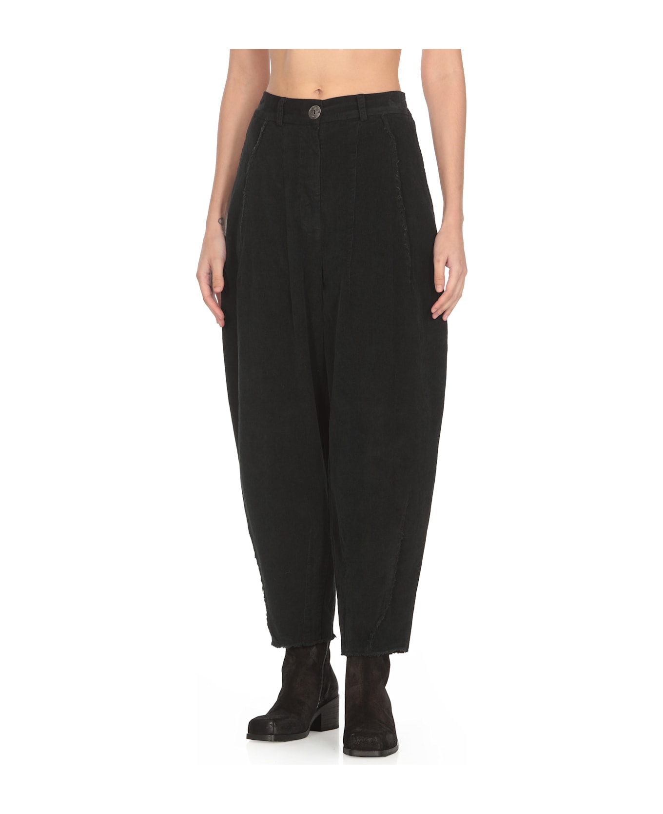 Sanctamuerte Cotton Pants - Black