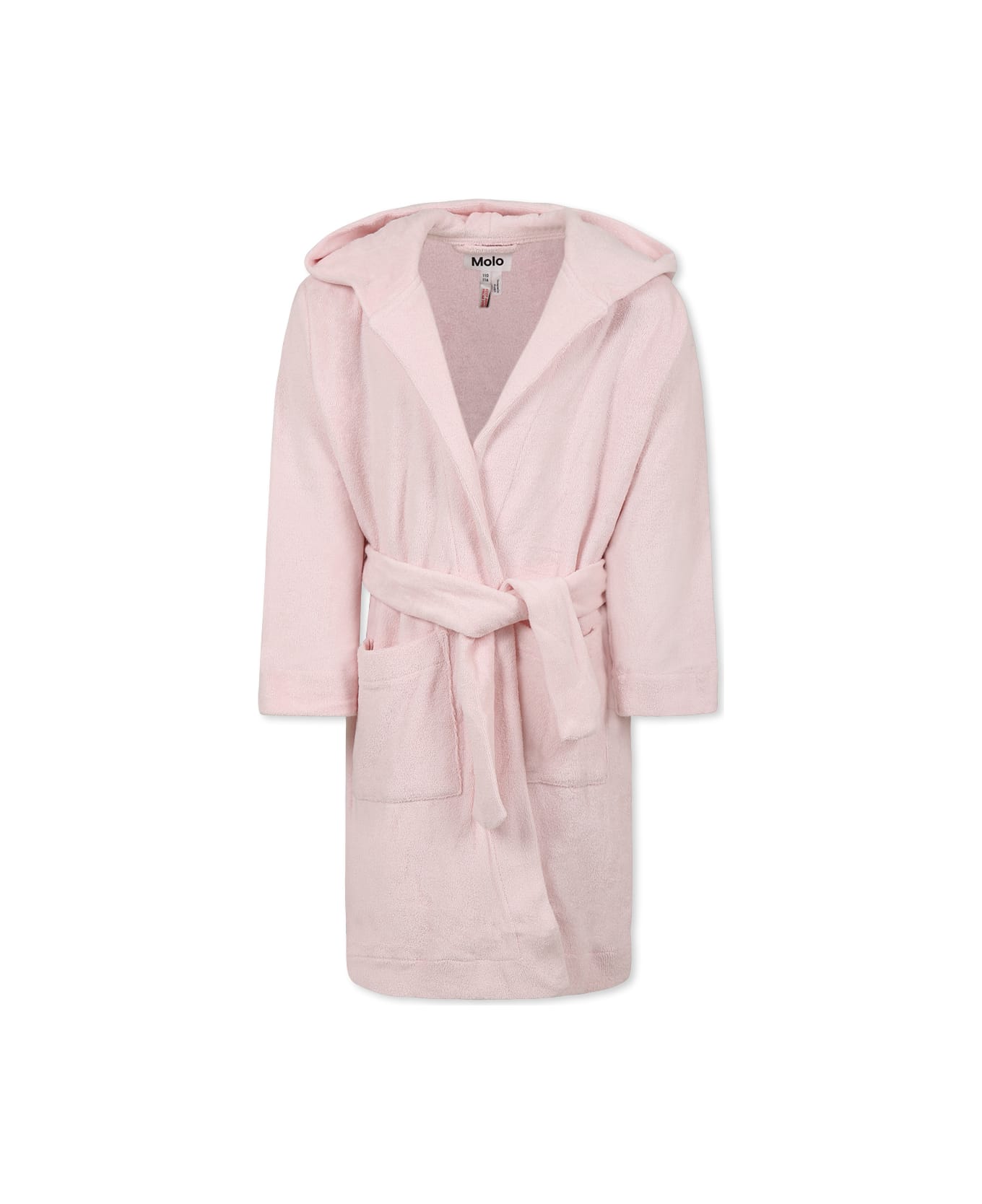 Molo Pink Bathrobe For Girl - Pink
