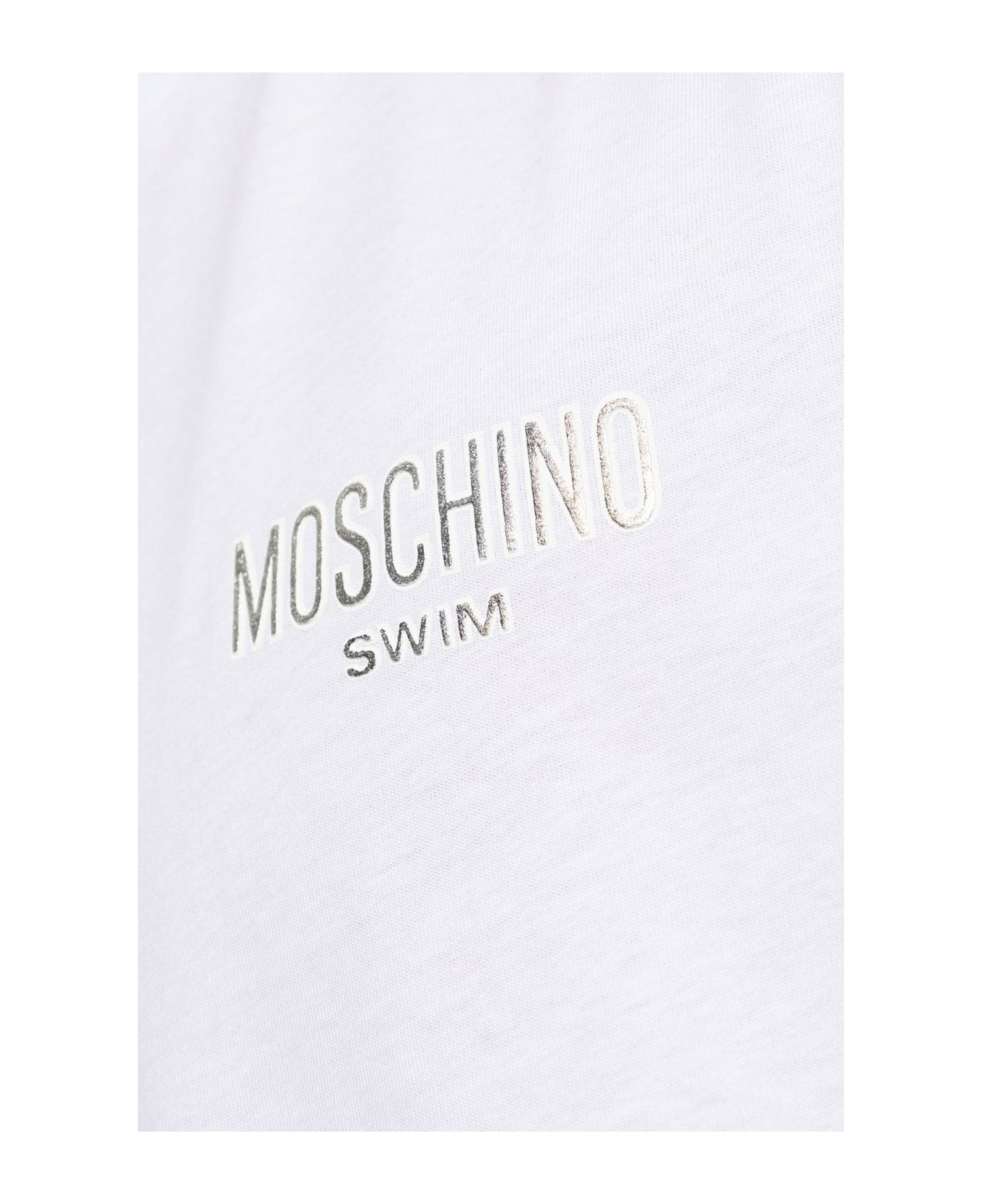 Moschino Logo Printed Crewneck T-shirt