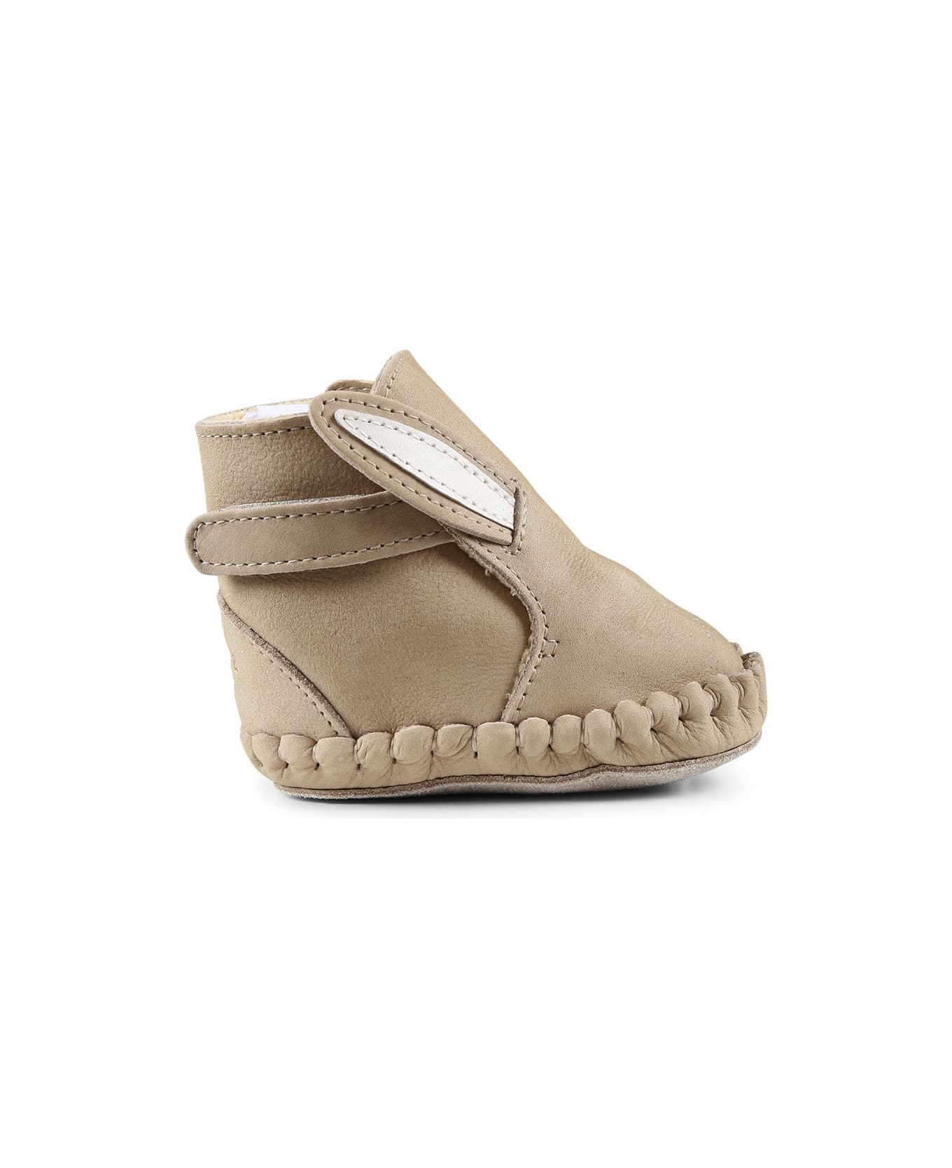 Donsje Beige Ankle Boots For Babykids With Rabbit - Beige