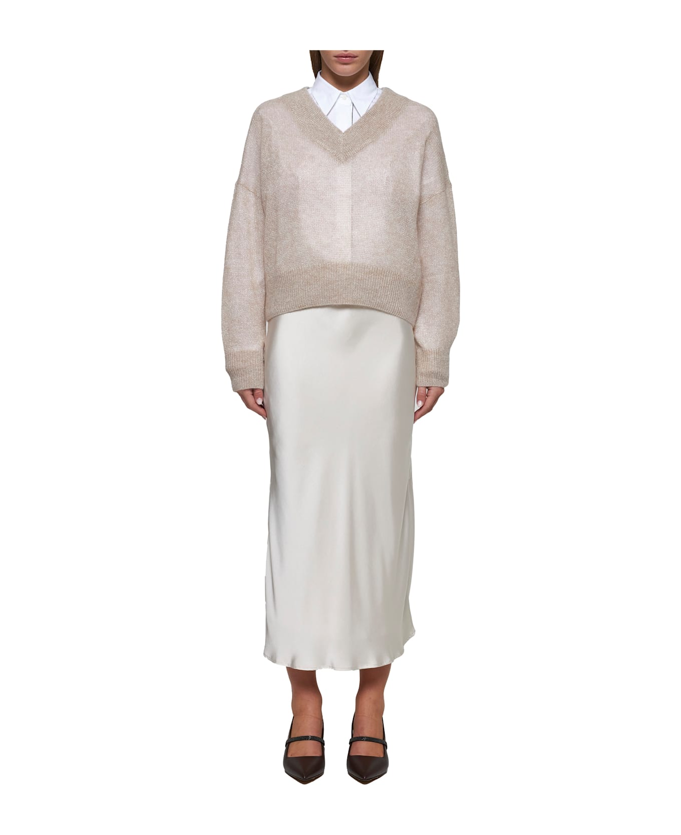 Brunello Cucinelli Skirt - Gesso