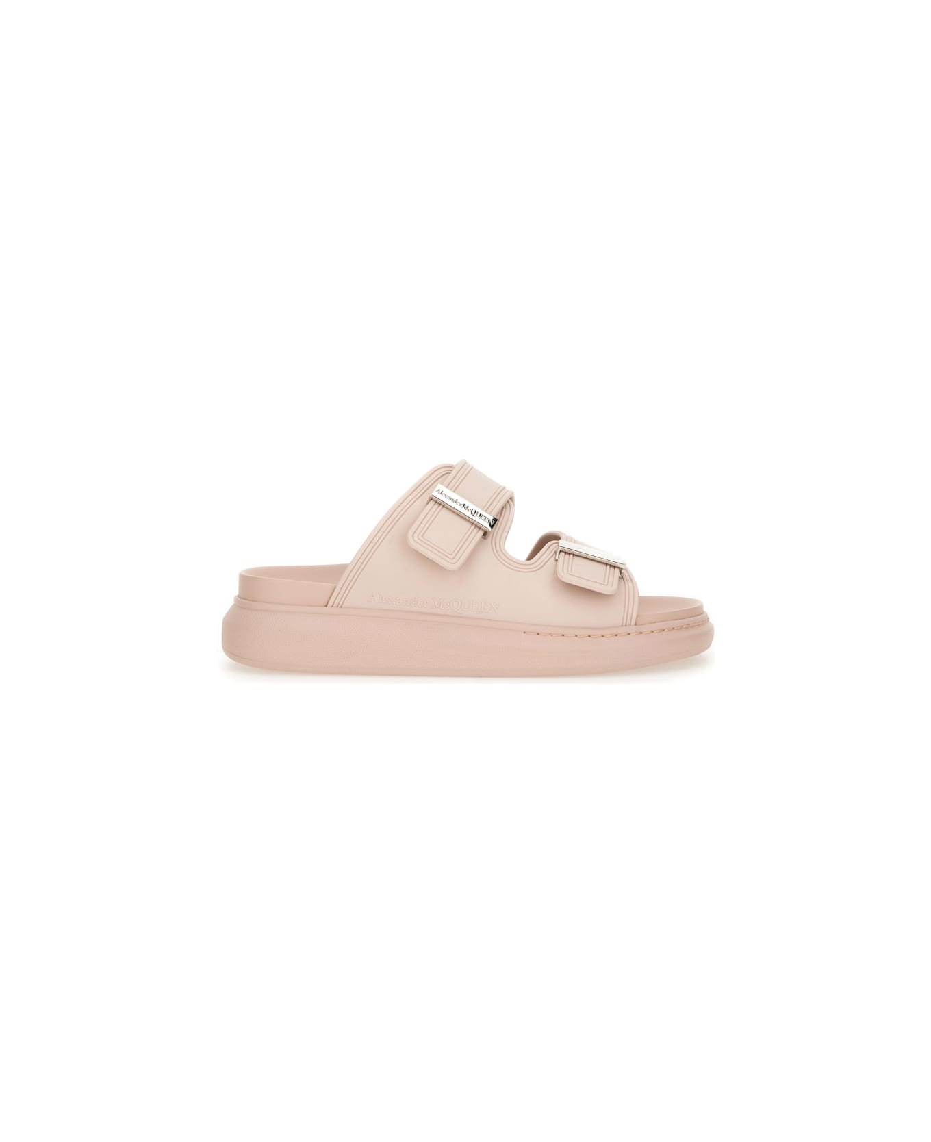 Alexander McQueen Oversize Hybrid Sandal - SILVER