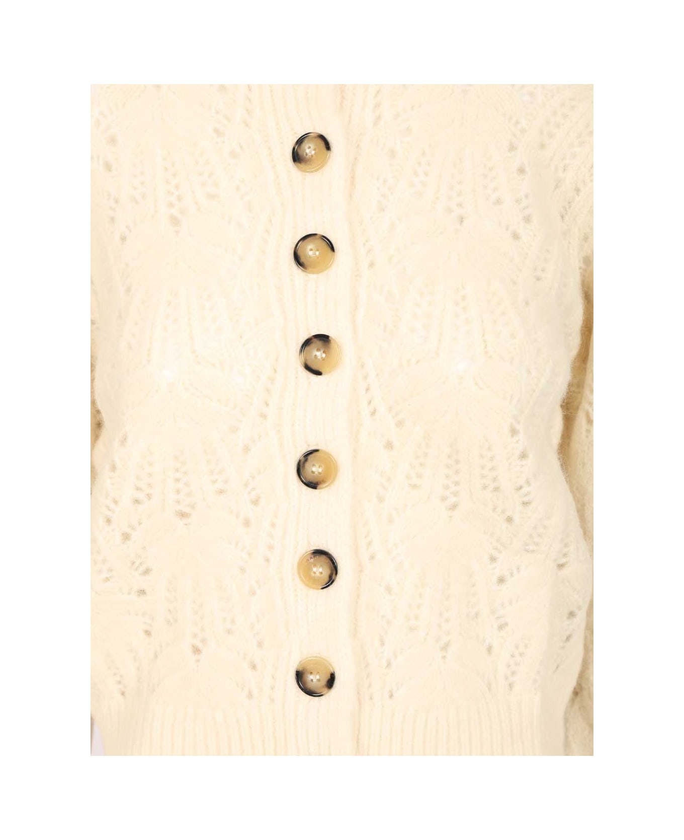 Marant Étoile Maxine Openwork Cardigan - Beige