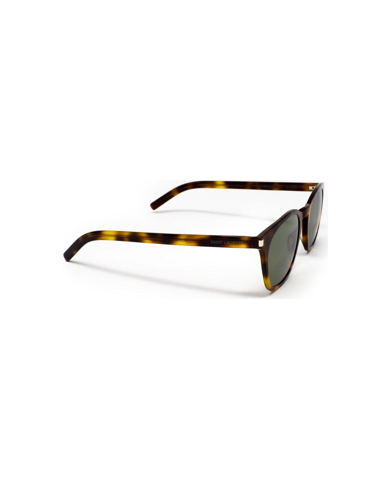 Saint Laurent Eyewear Wellington Sunglasses Sunglasses - 002 HAVANA HAVANA GREEN