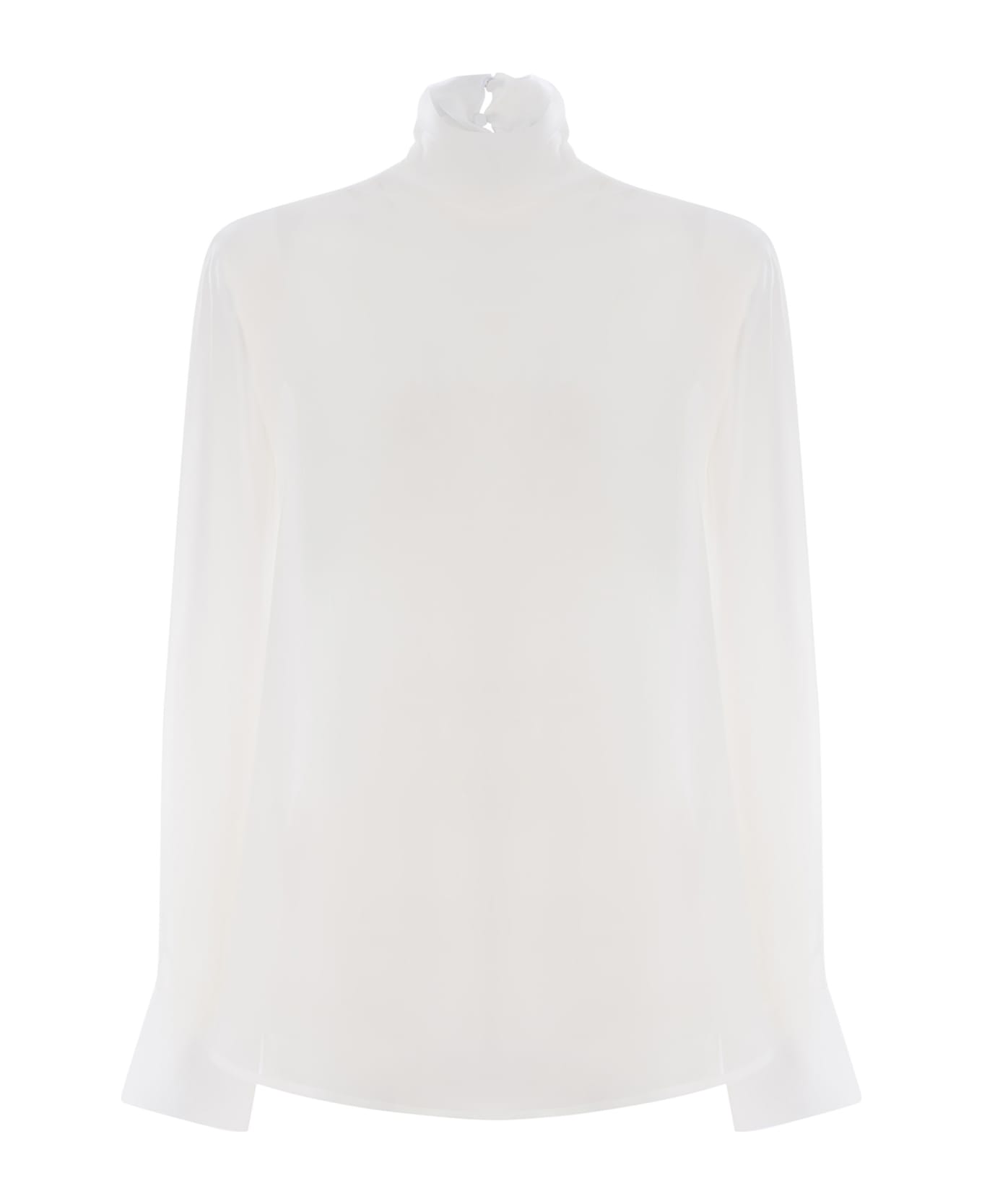 Pinko Blouse Made Of Viscose Georgette - Bianco