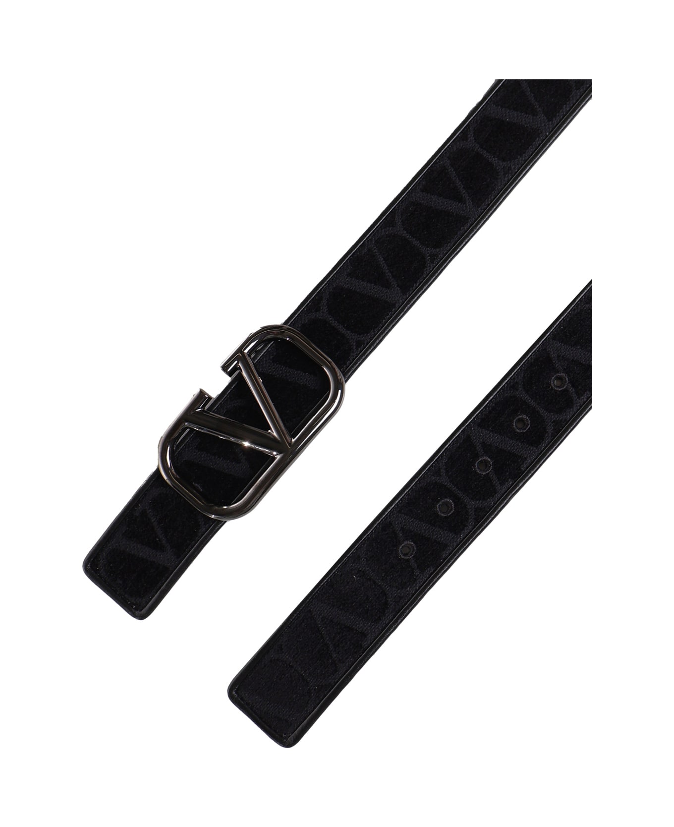 Valentino Garavani Belt With Vlogo Buckle - Black