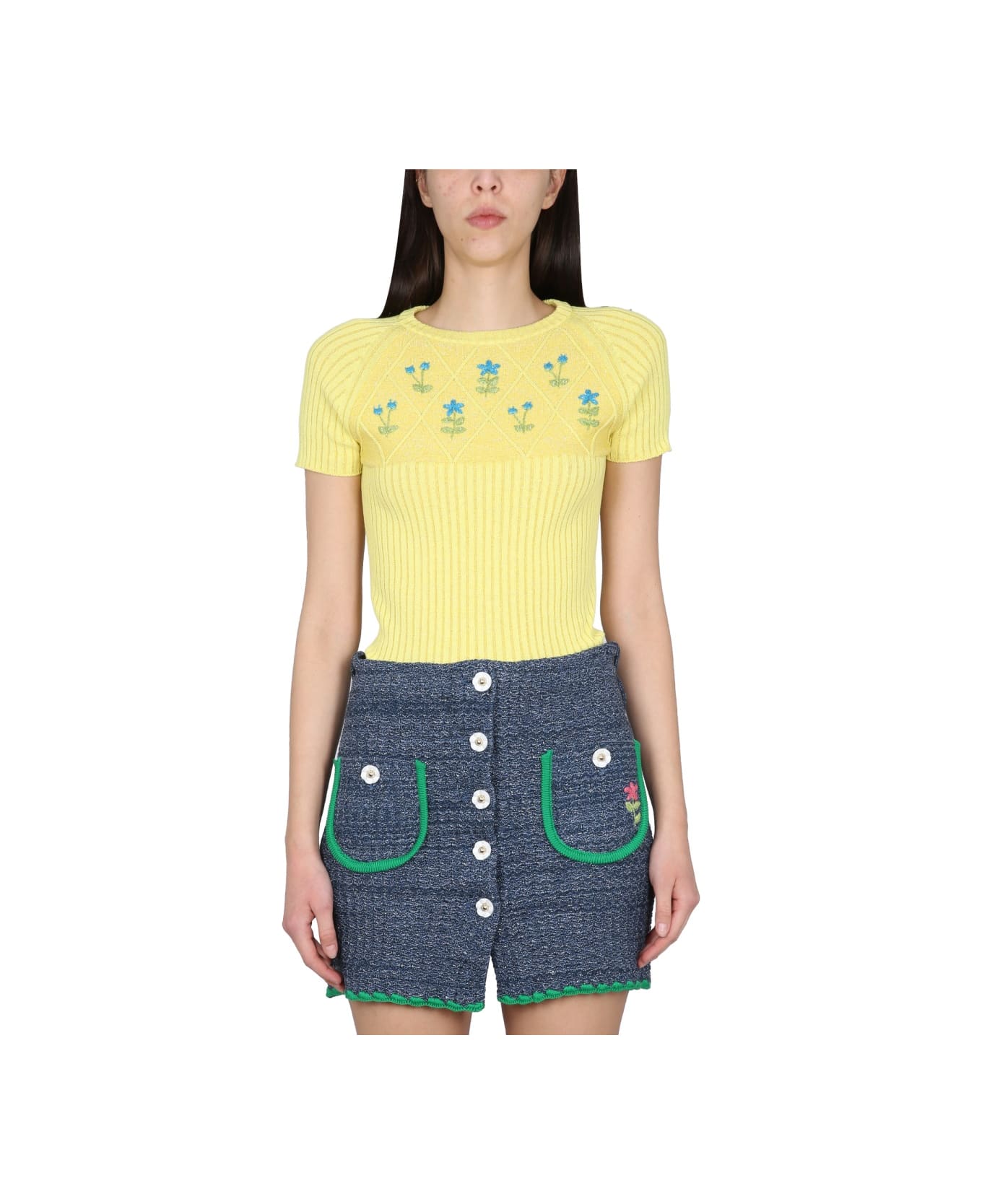 Cormio Jersey With Embroidery - YELLOW