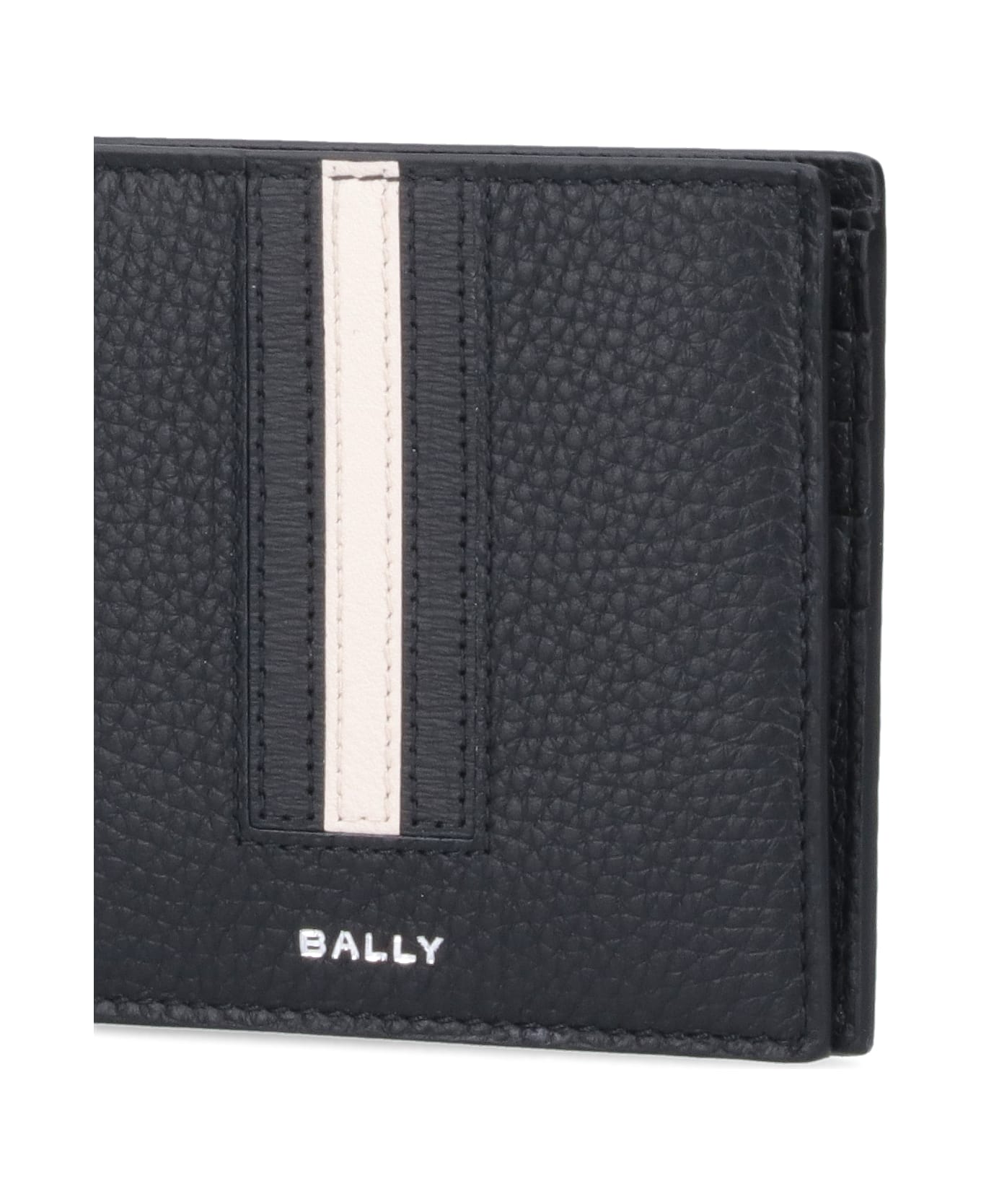 Bally Bi-fold Logo Wallet - Black   財布