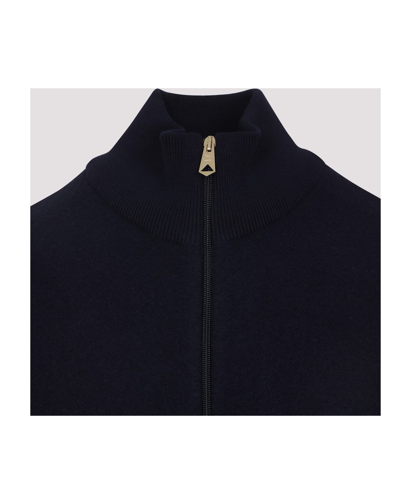 Paul Smith Knitted Bomber Jacket - Blue
