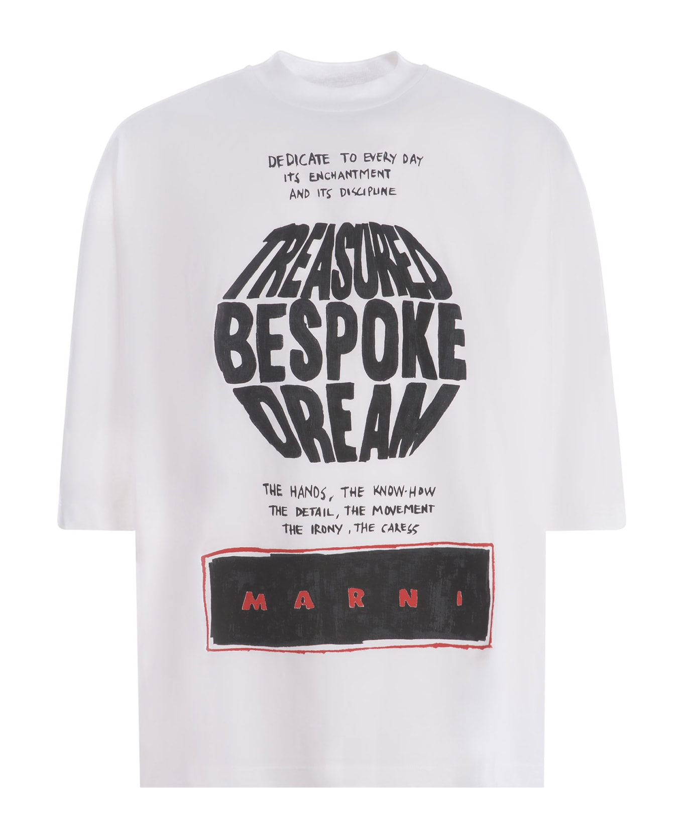 Marni T-shirt Marni Made Of Blend Cotton - Bianco