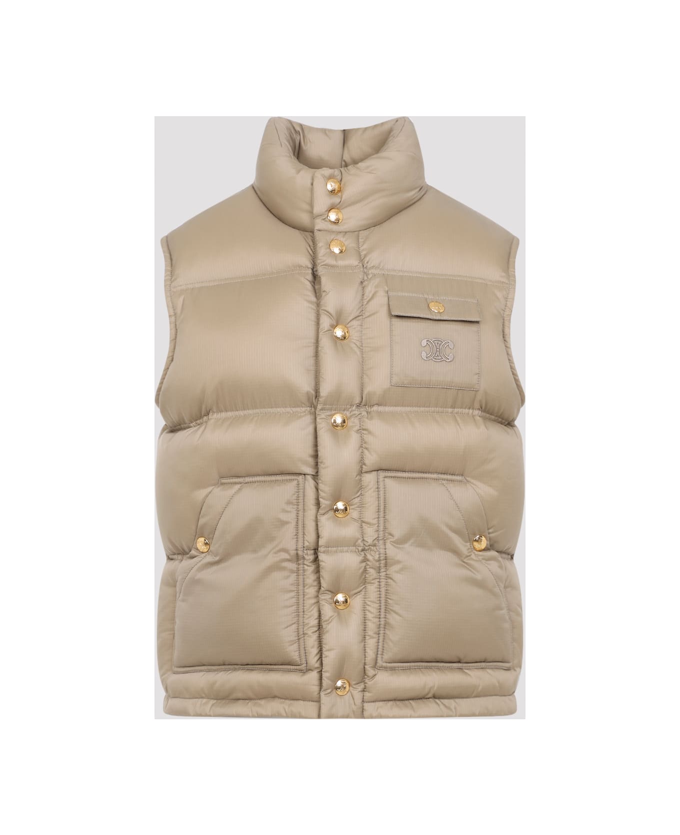 Celine Polyamide Gilet - Bg Beige