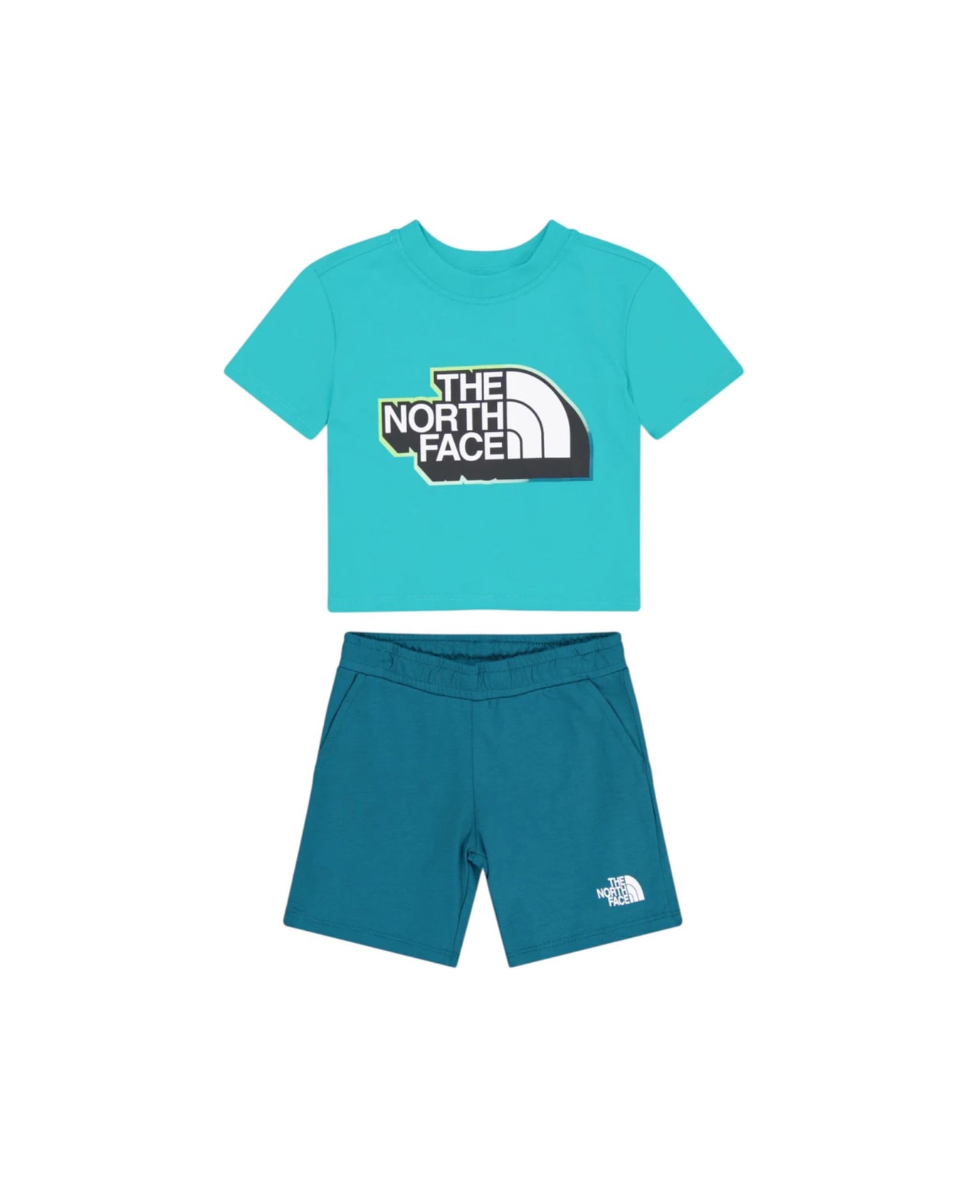 The North Face Kid B Summer Set Geyser Aqua/blue Moss - BABY BLUE