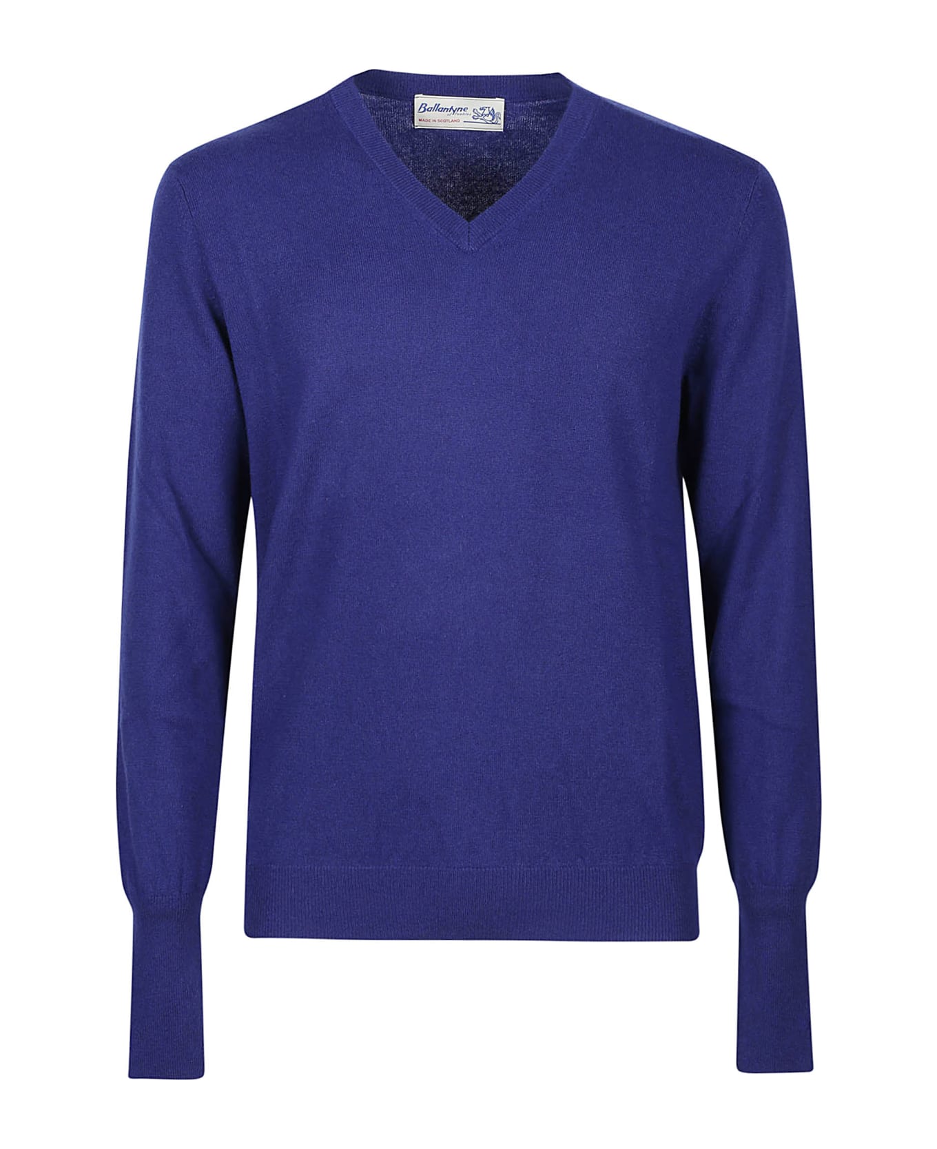Ballantyne Plain V-neck Sweater - Velvet