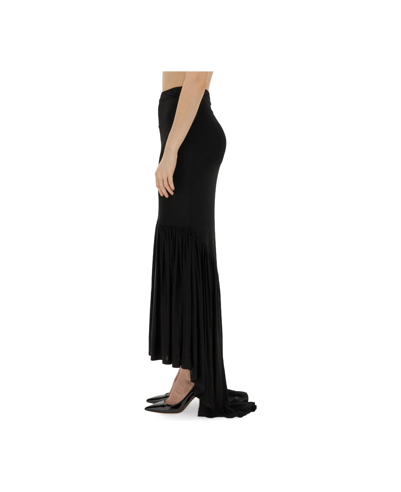 Nina Ricci Jersey Skirt - BLACK