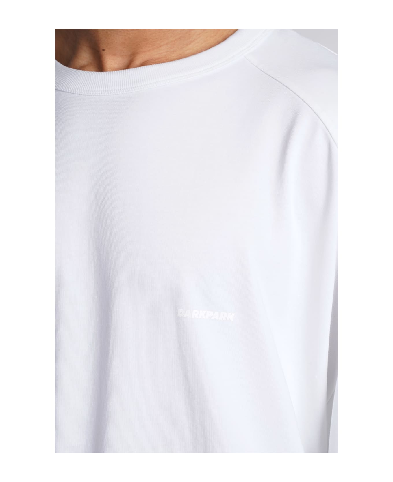 DARKPARK Theo T-shirt In White Cotton - white