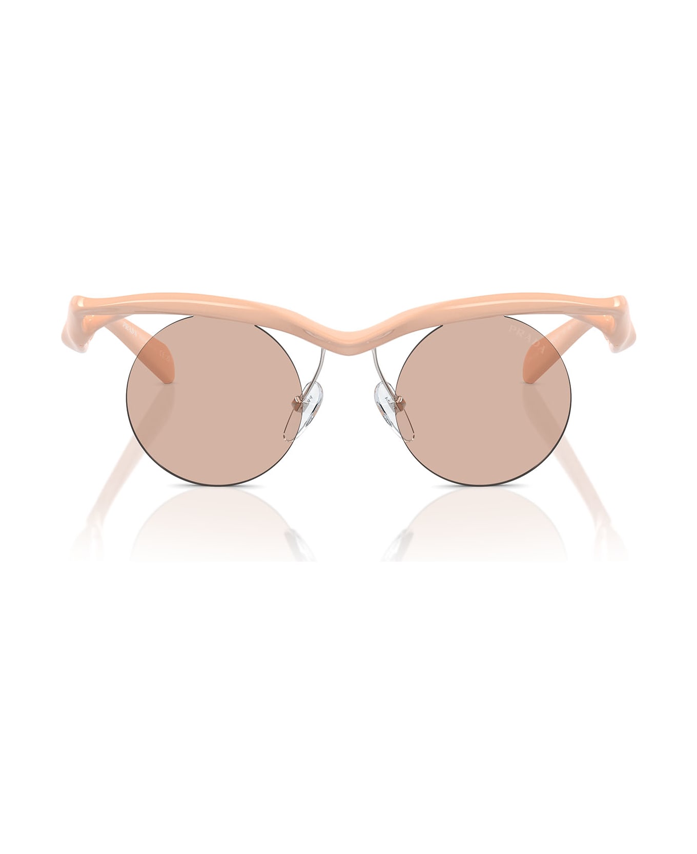 Prada Eyewear Pr A18s Peach Sunglasses - Peach