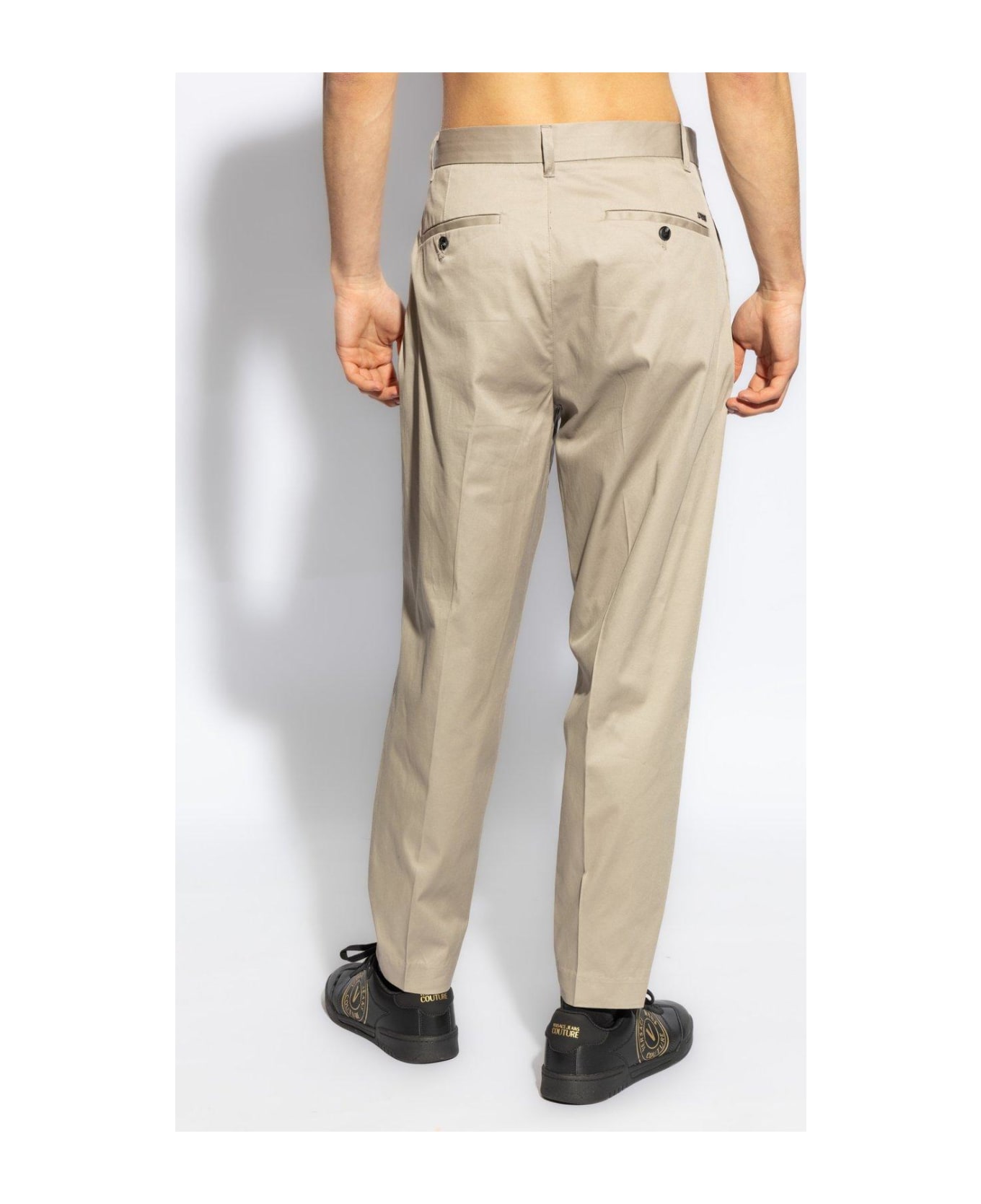 Emporio Armani Cotton Trousers - Beige