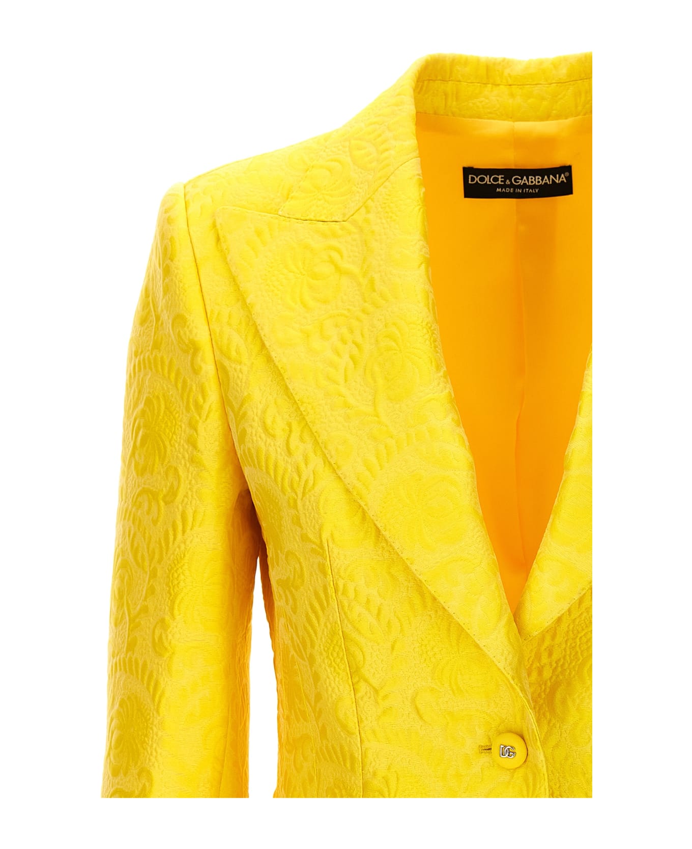Dolce & Gabbana Single-breasted Turlington Blazer - Yellow