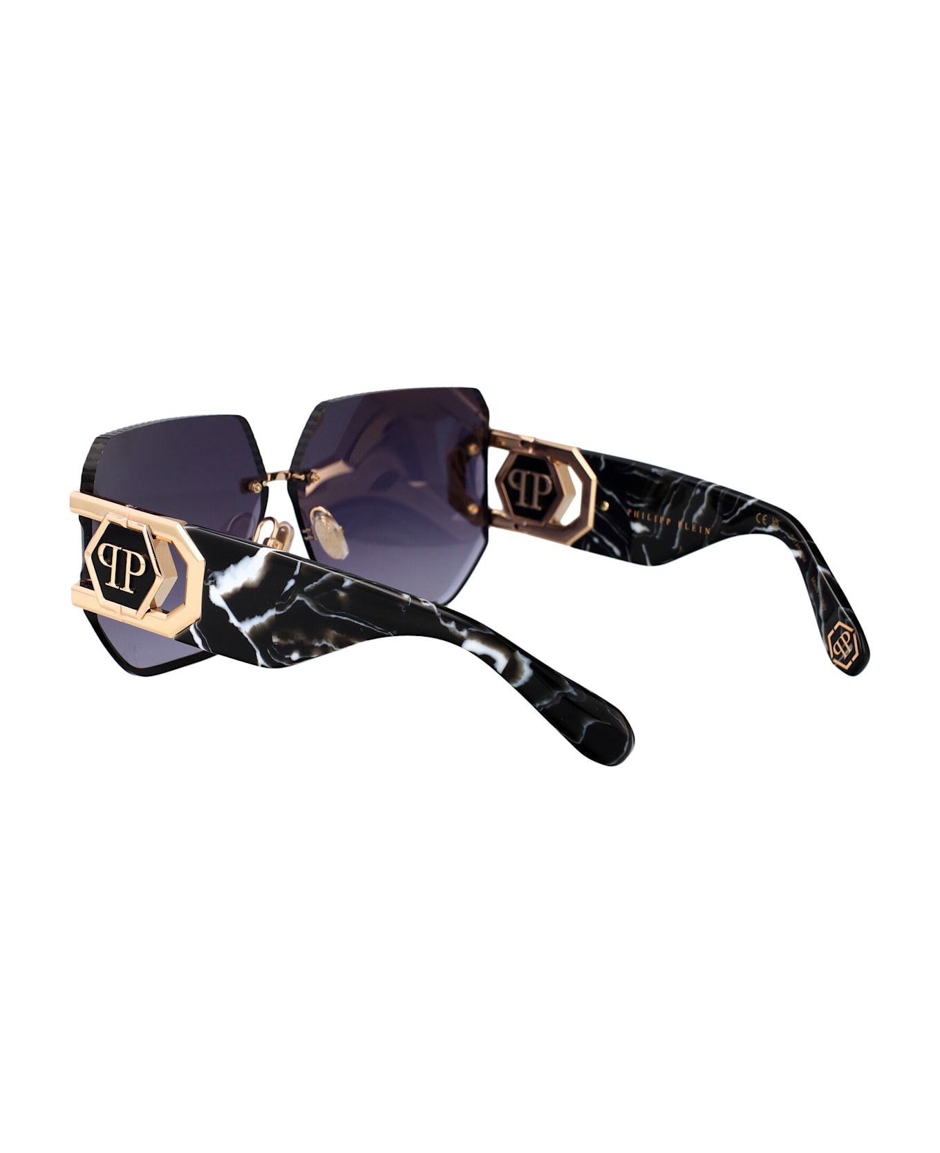 Philipp Plein Plein Hera Sunglasses - ROSE GOLD BLUE